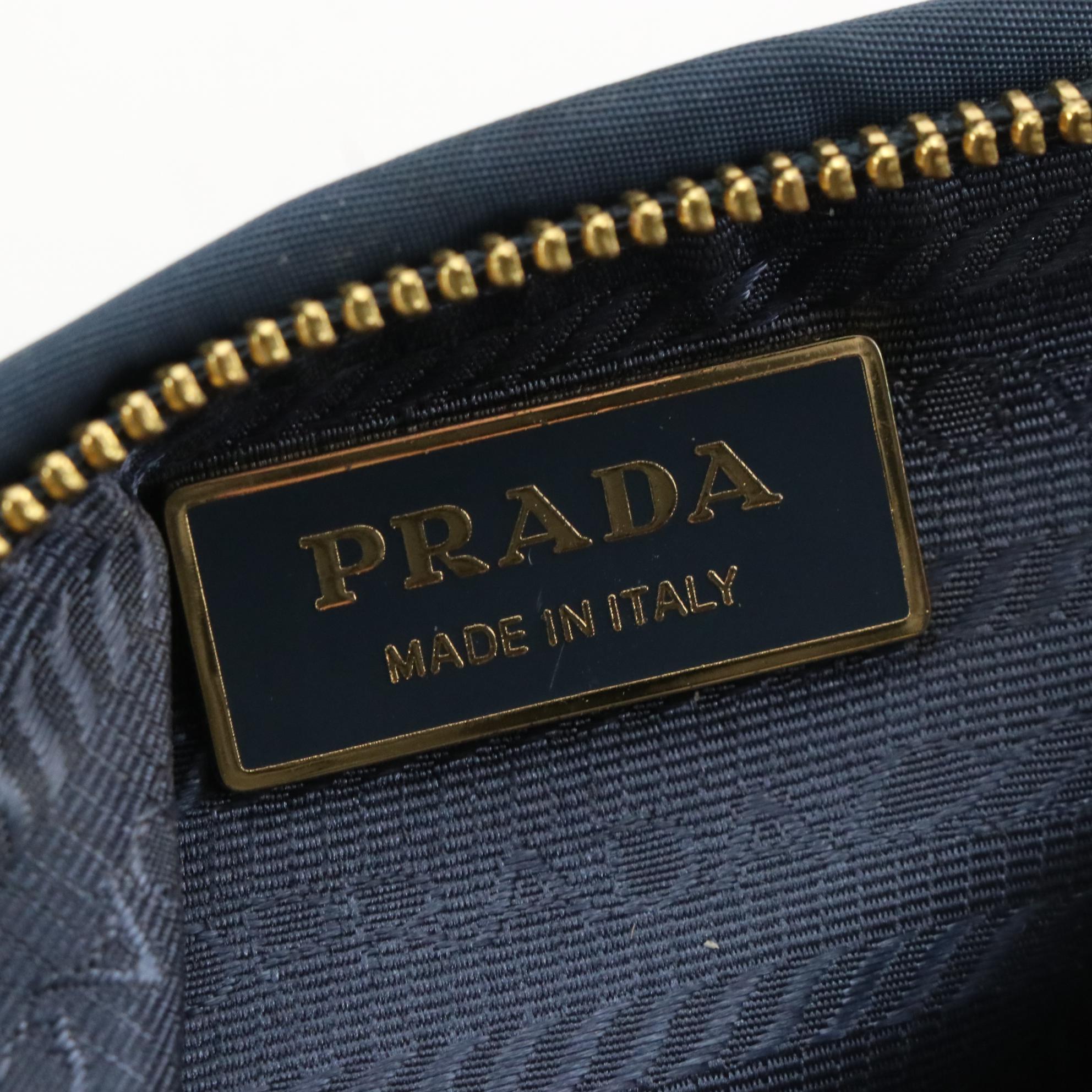 Prada Bow Clutch Bag in Tessuto Nylon