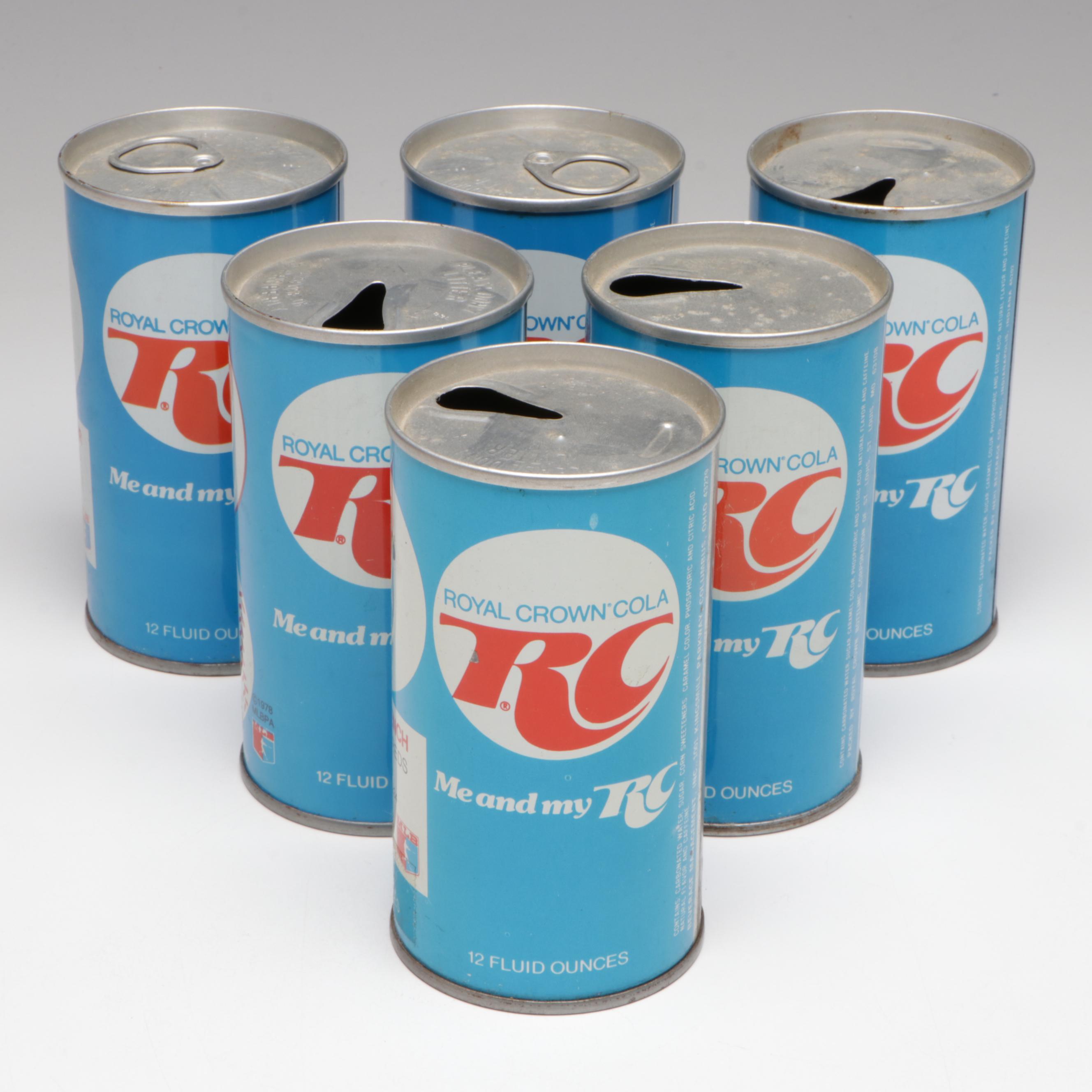 Cincinnati Reds RC Cola Cans with Cups, Glasses, and More, Late 20th Century