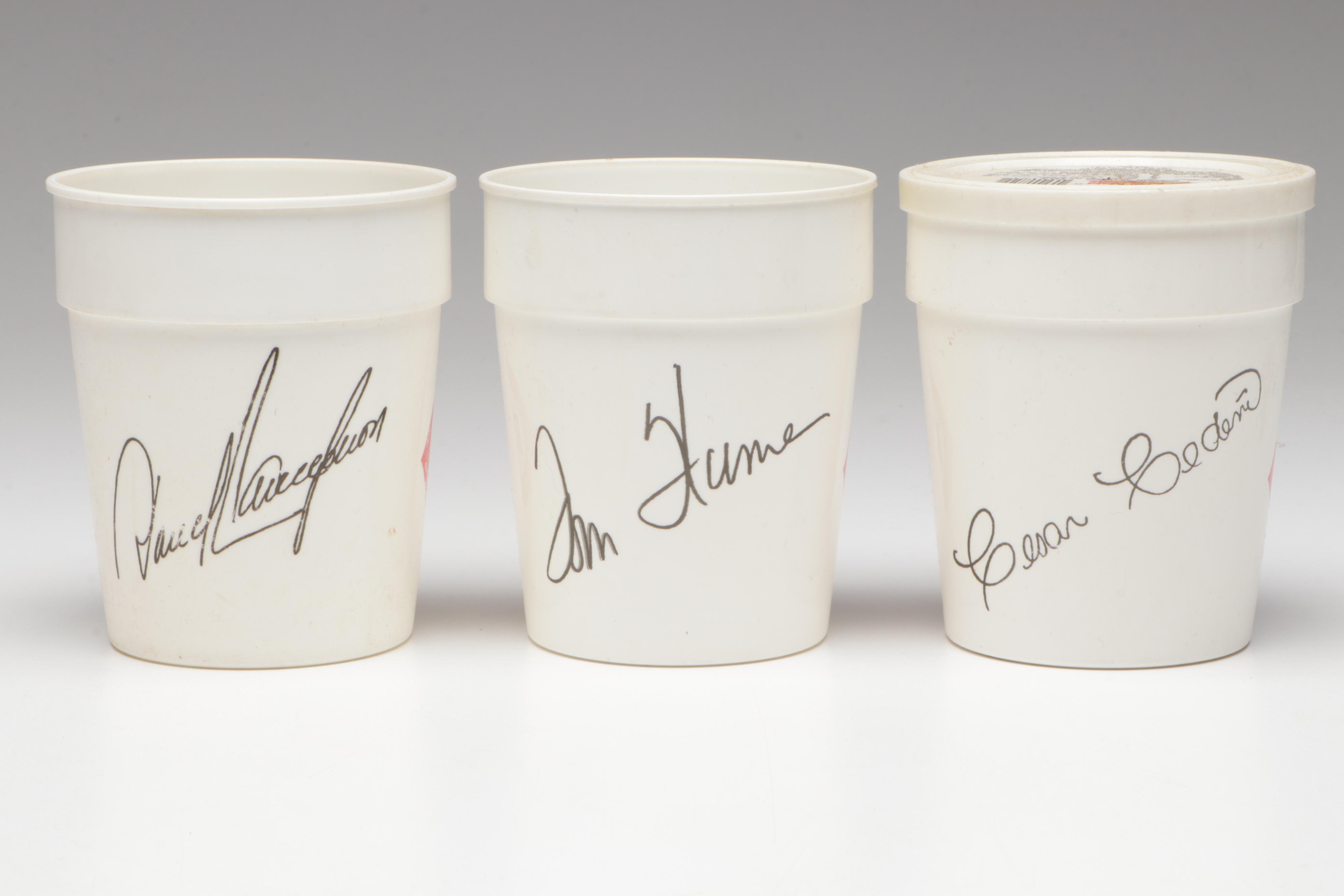 Cincinnati Reds RC Cola Cans with Cups, Glasses, and More, Late 20th Century