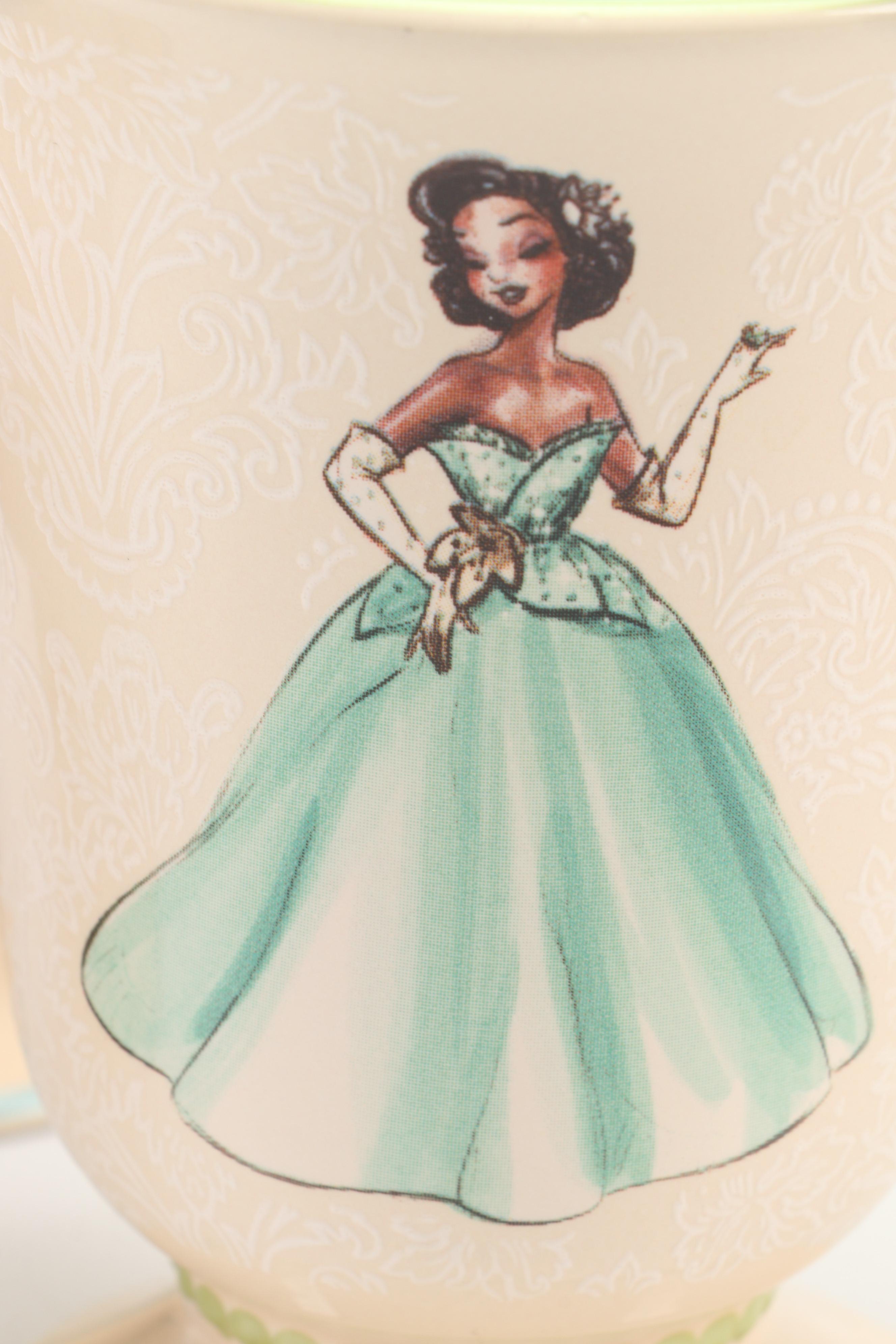 Disney Store Designer Princess Collection Ceramic Mugs