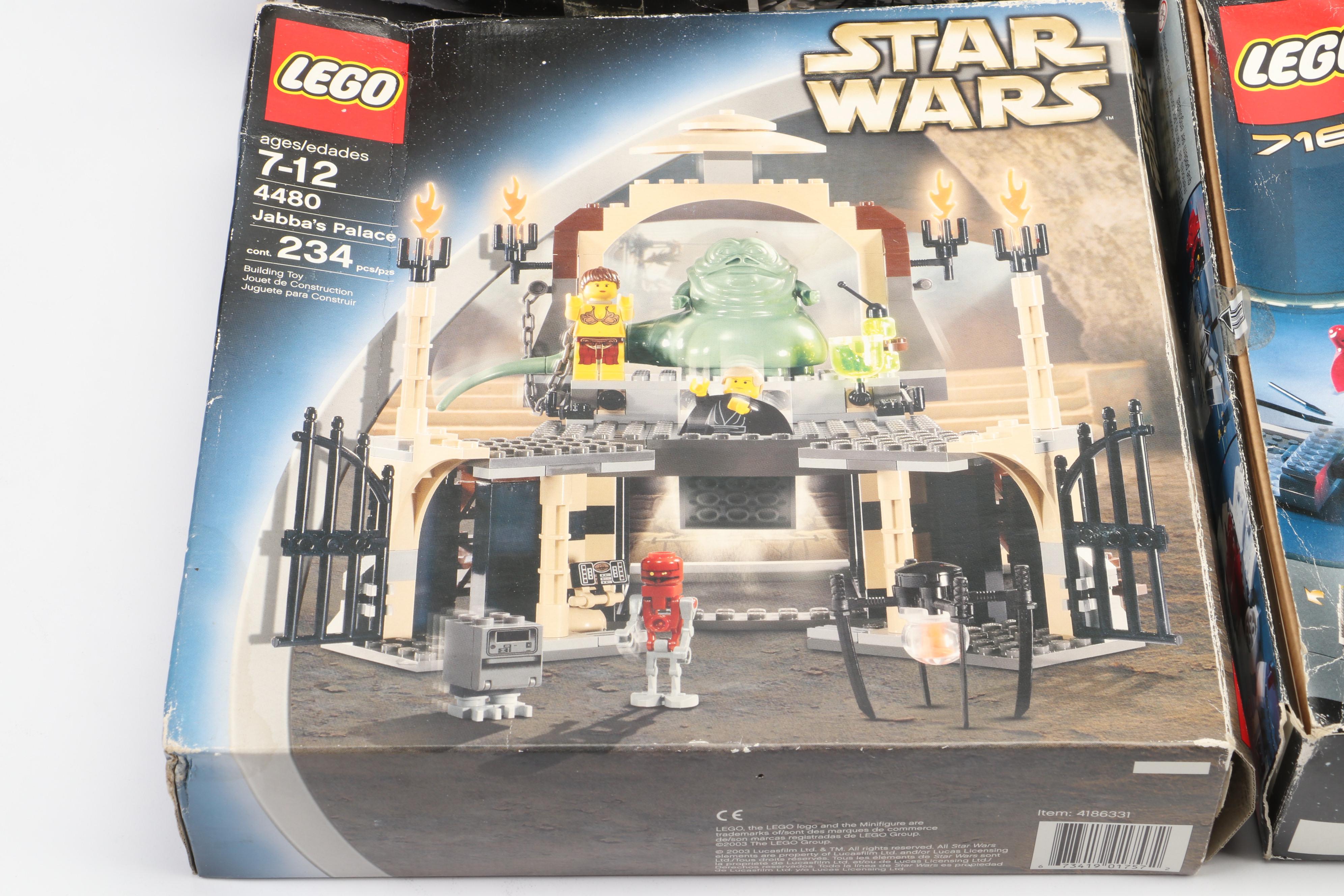 LEGO Star Wars Millennium Falcon, Imperial Shuttle & Jabba's Palace Sets, 2000s