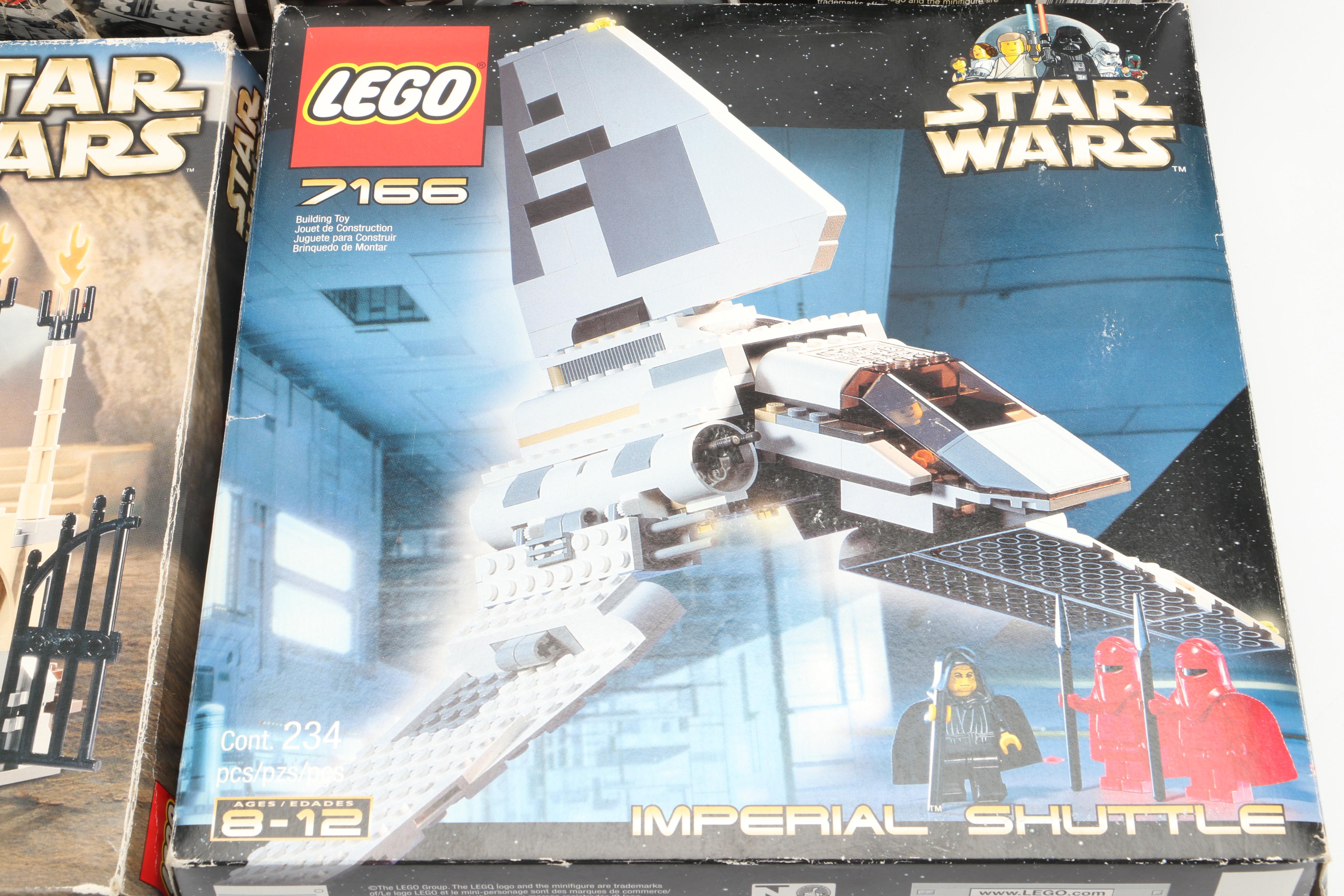 LEGO Star Wars Millennium Falcon, Imperial Shuttle & Jabba's Palace Sets, 2000s