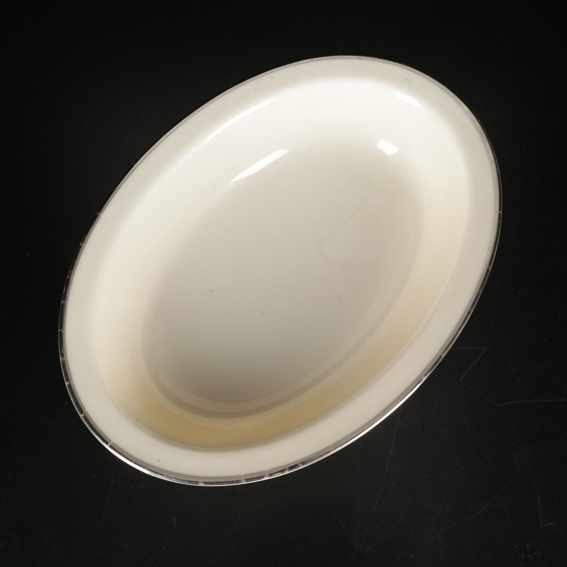 Lenox "Montclair" Platinum Dinnerware Collection, Fifty-Six Pieces, 1949-2004