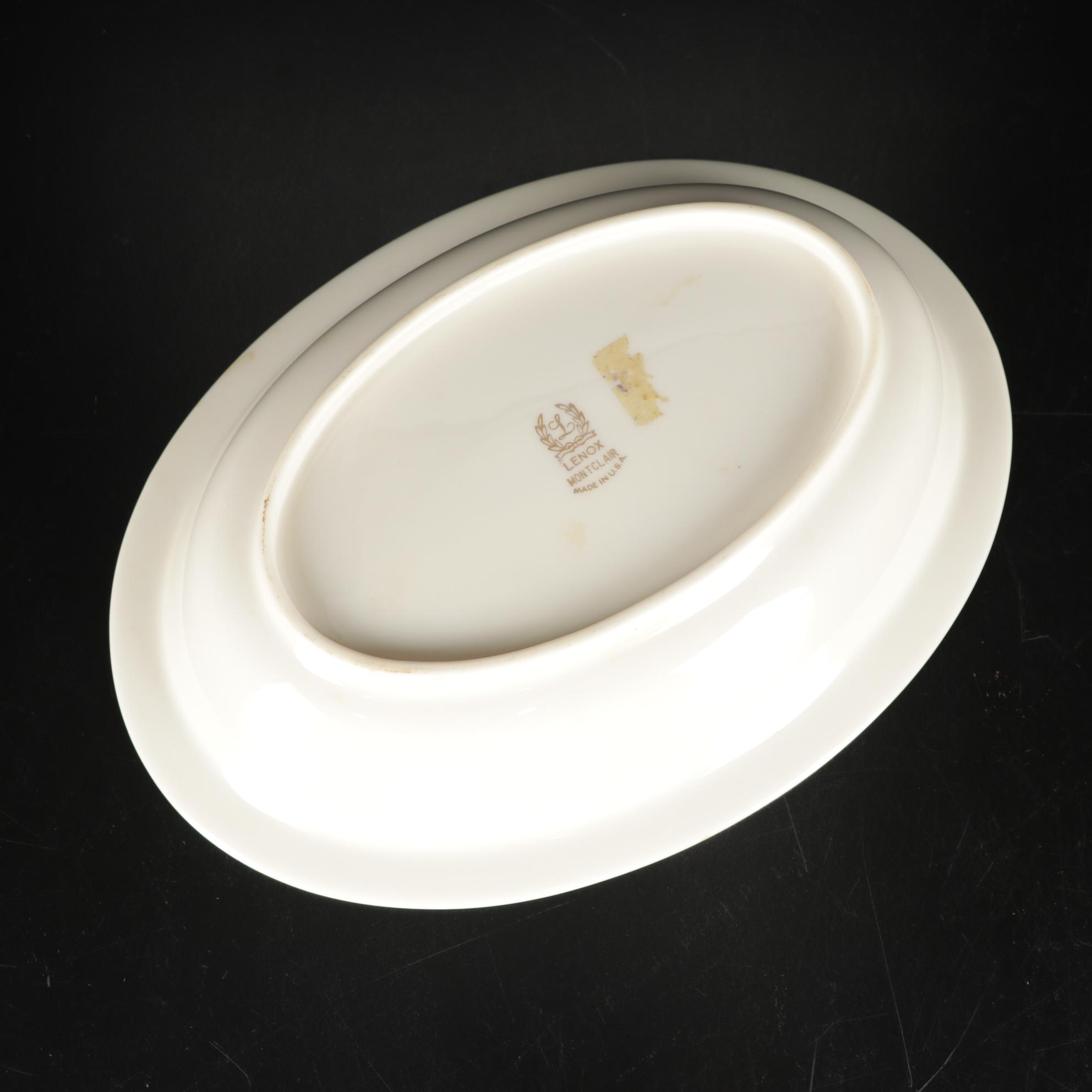 Lenox "Montclair" Platinum Dinnerware Collection, Fifty-Six Pieces, 1949-2004