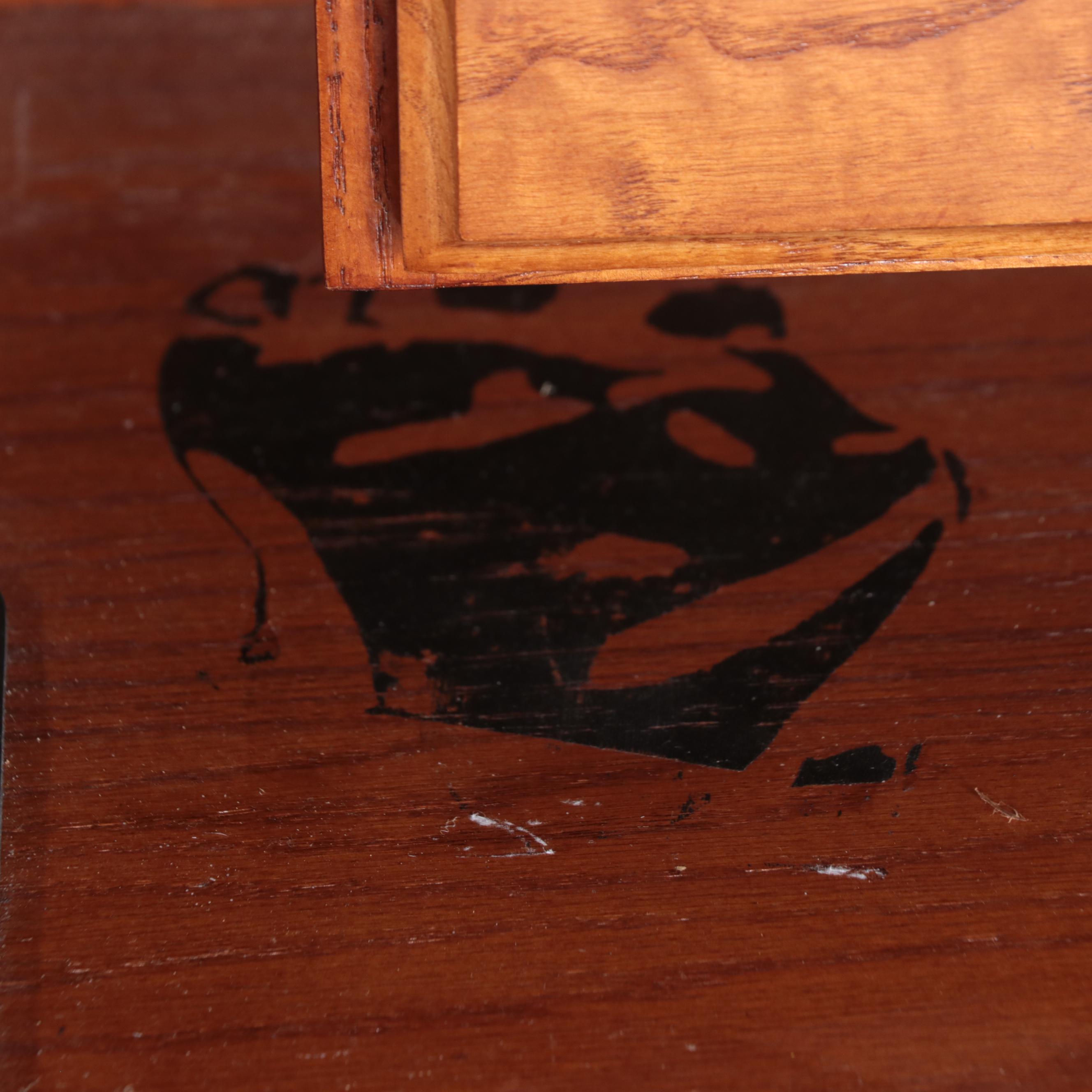 Riverside Furniture "Meridian" Oak Roll-Top Desk Plus Colonial Style Side Chair