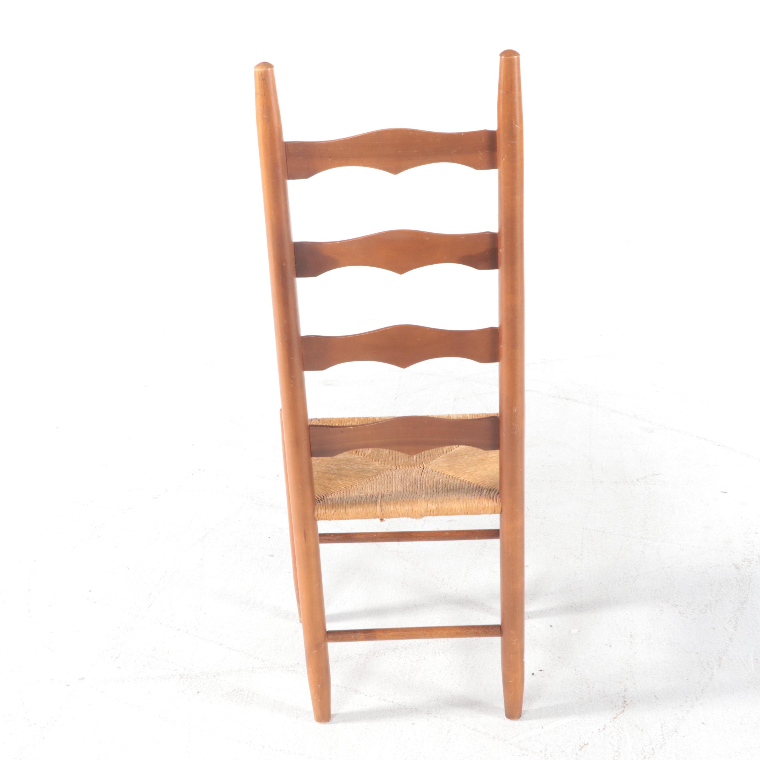 Riverside Furniture "Meridian" Oak Roll-Top Desk Plus Colonial Style Side Chair