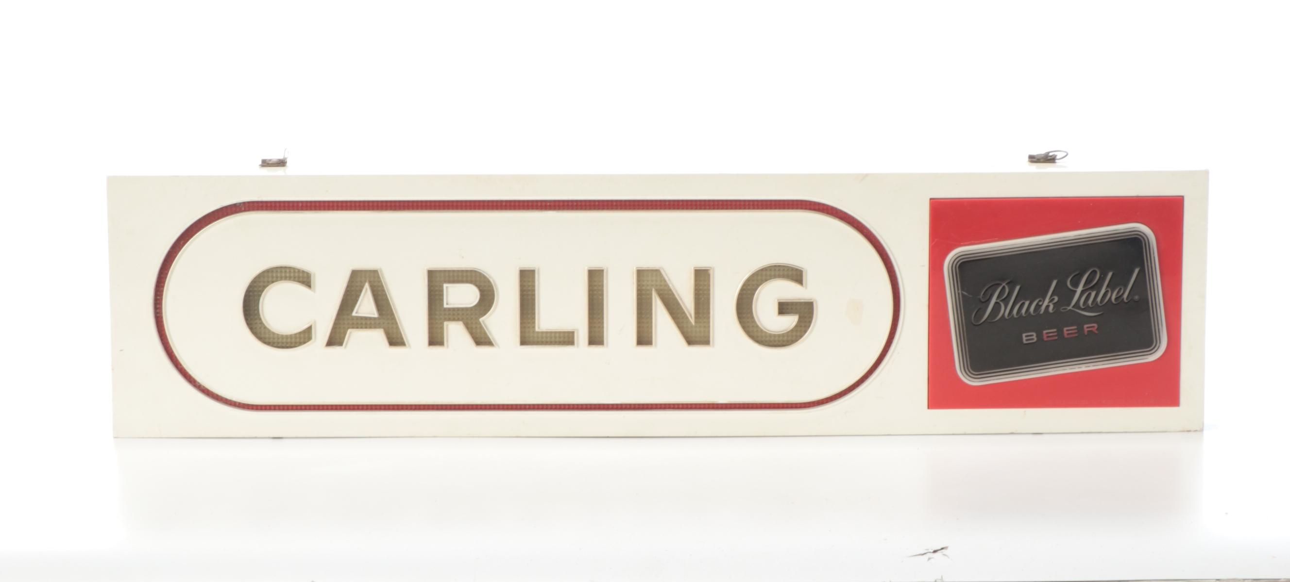 Carling Black Label Beer Lighted Sign