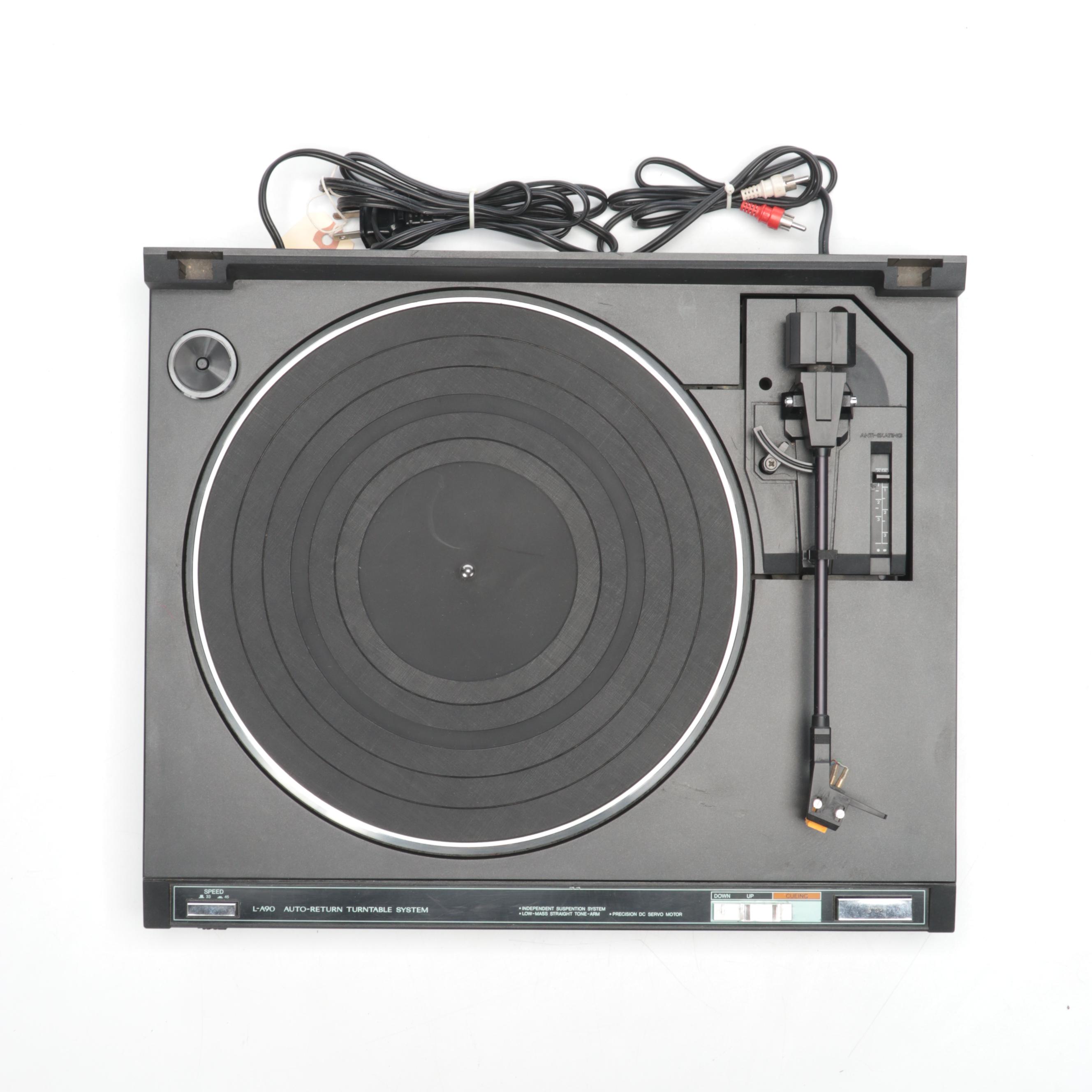 JVC Stereo Amplifier with Tuner, Cassette Deck, Equalizer, Turntable, Speakers