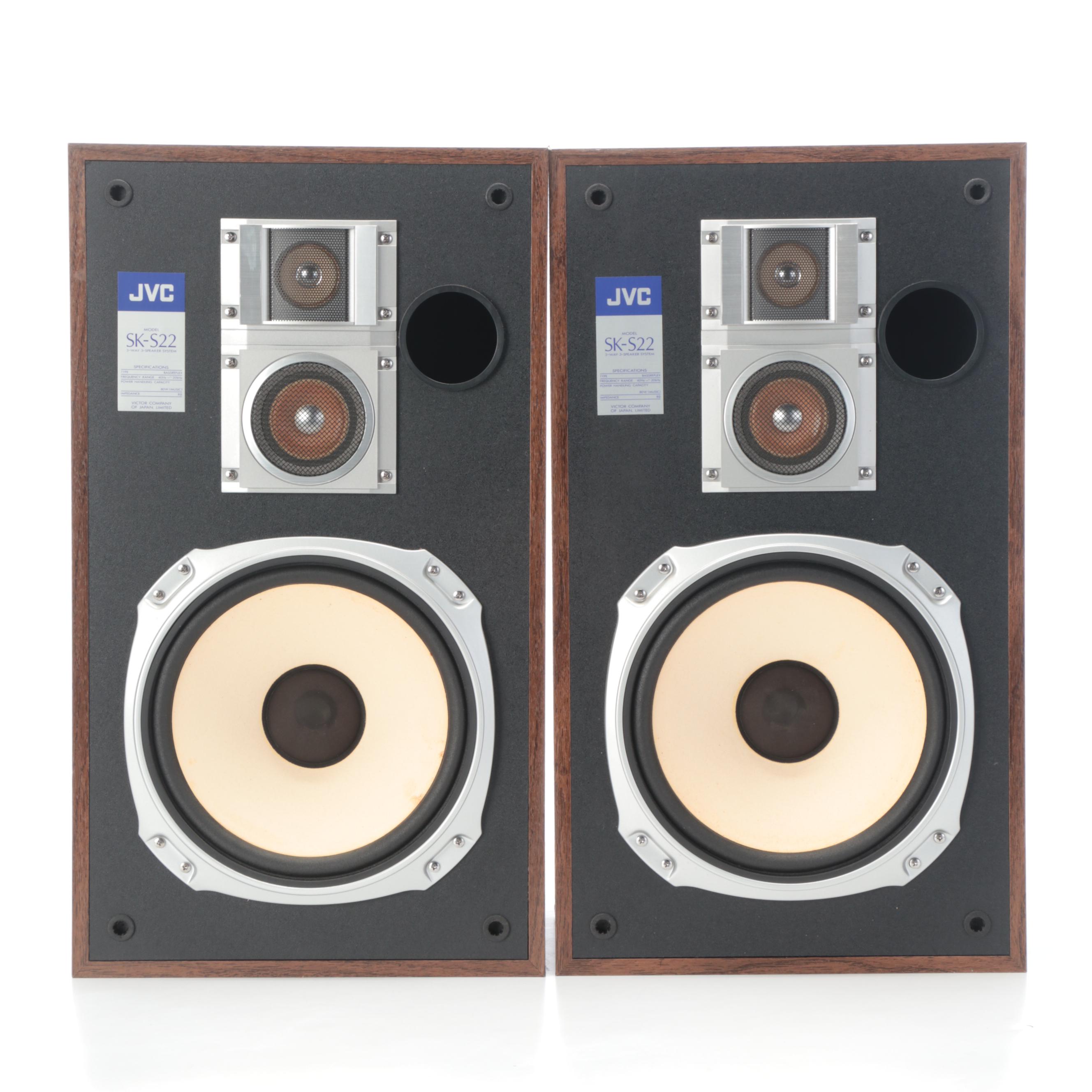 JVC Stereo Amplifier with Tuner, Cassette Deck, Equalizer, Turntable, Speakers