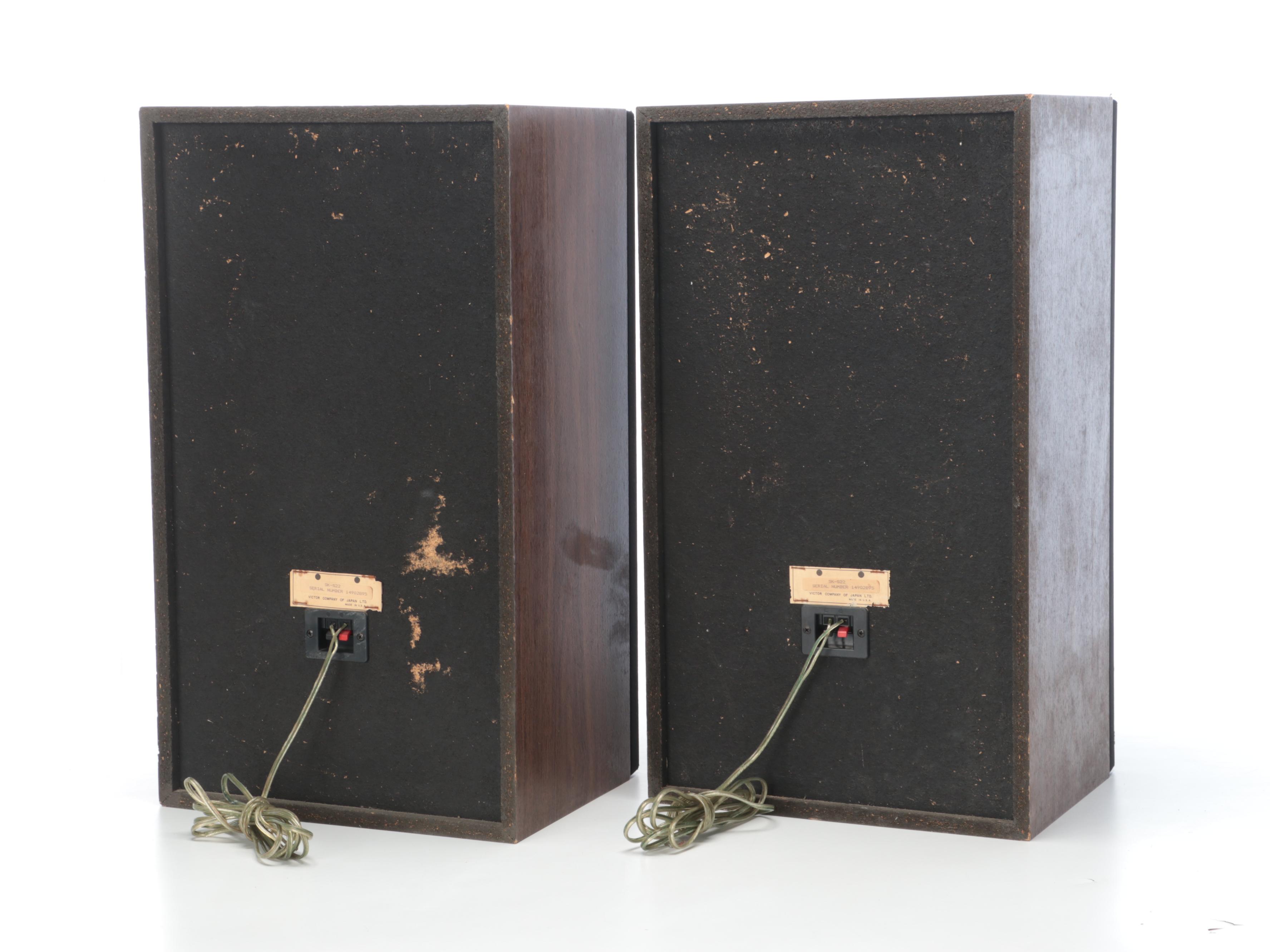 JVC Stereo Amplifier with Tuner, Cassette Deck, Equalizer, Turntable, Speakers