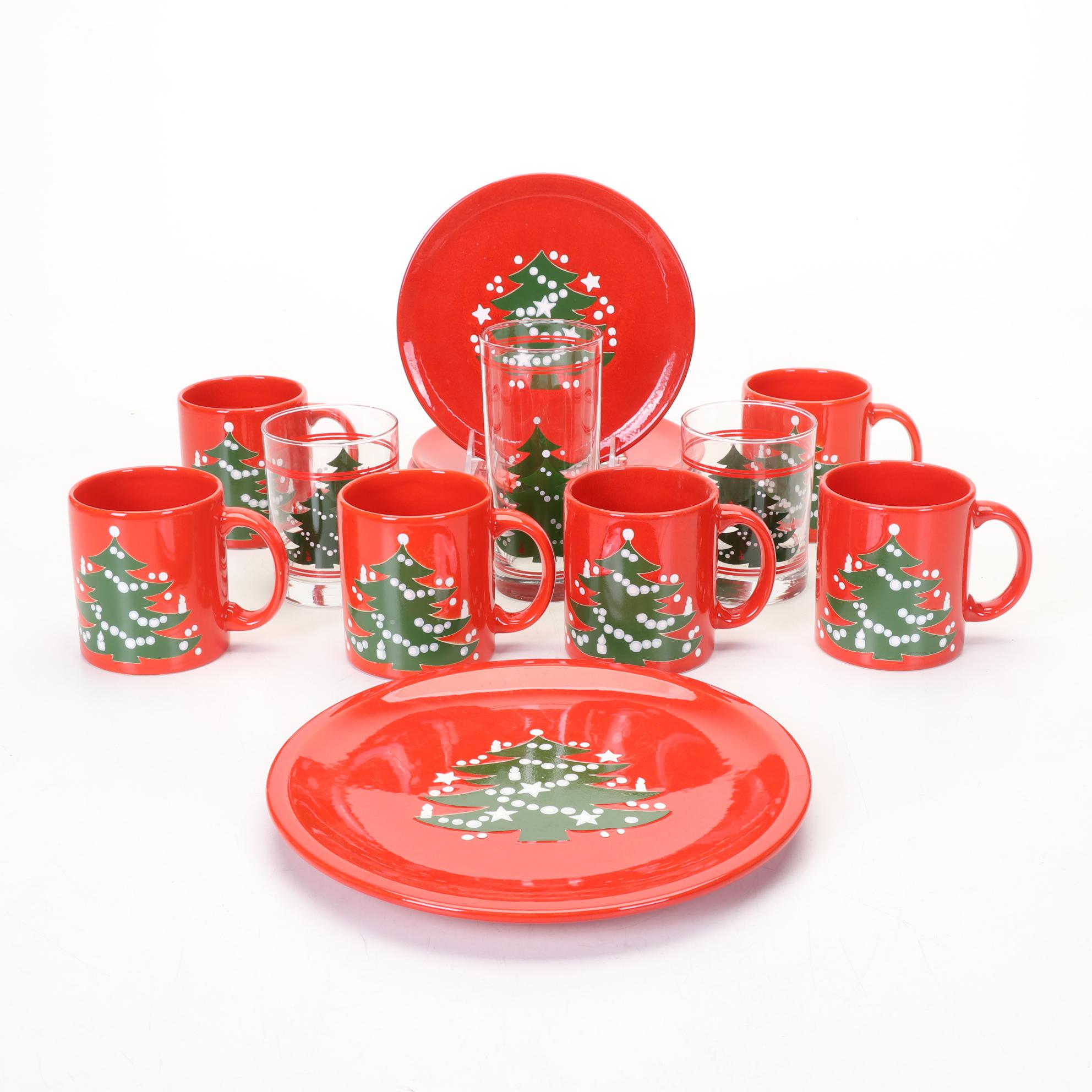 Waechtersbach "Christmas Tree" Dinnerware and Barware, 1982-2012