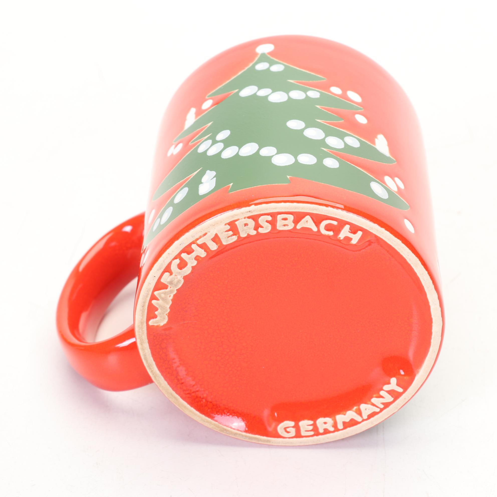 Waechtersbach "Christmas Tree" Dinnerware and Barware, 1982-2012