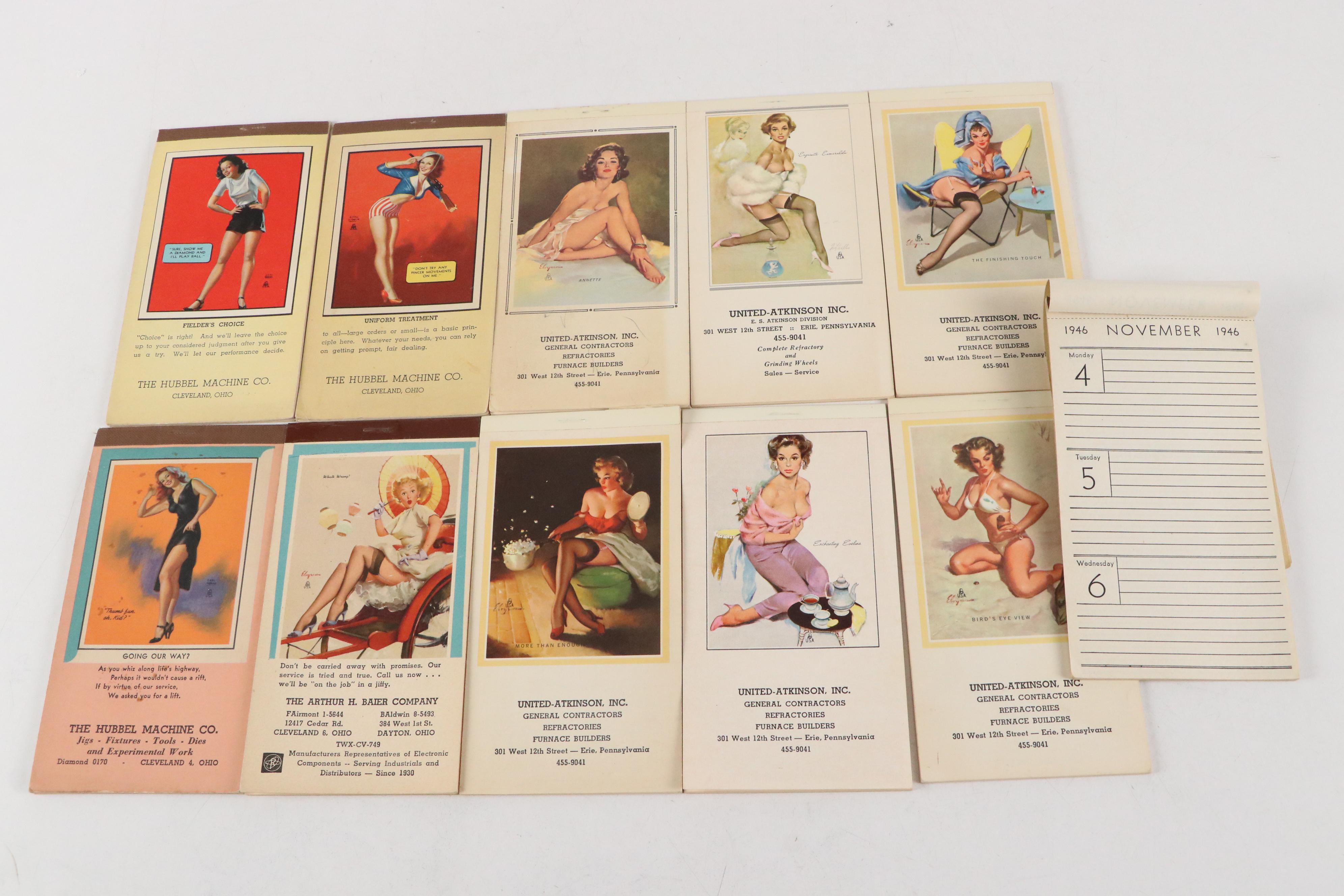 Earl Moran, Zoë Mozert with Other Pin-Up Mutoscope Cards and Note Pads