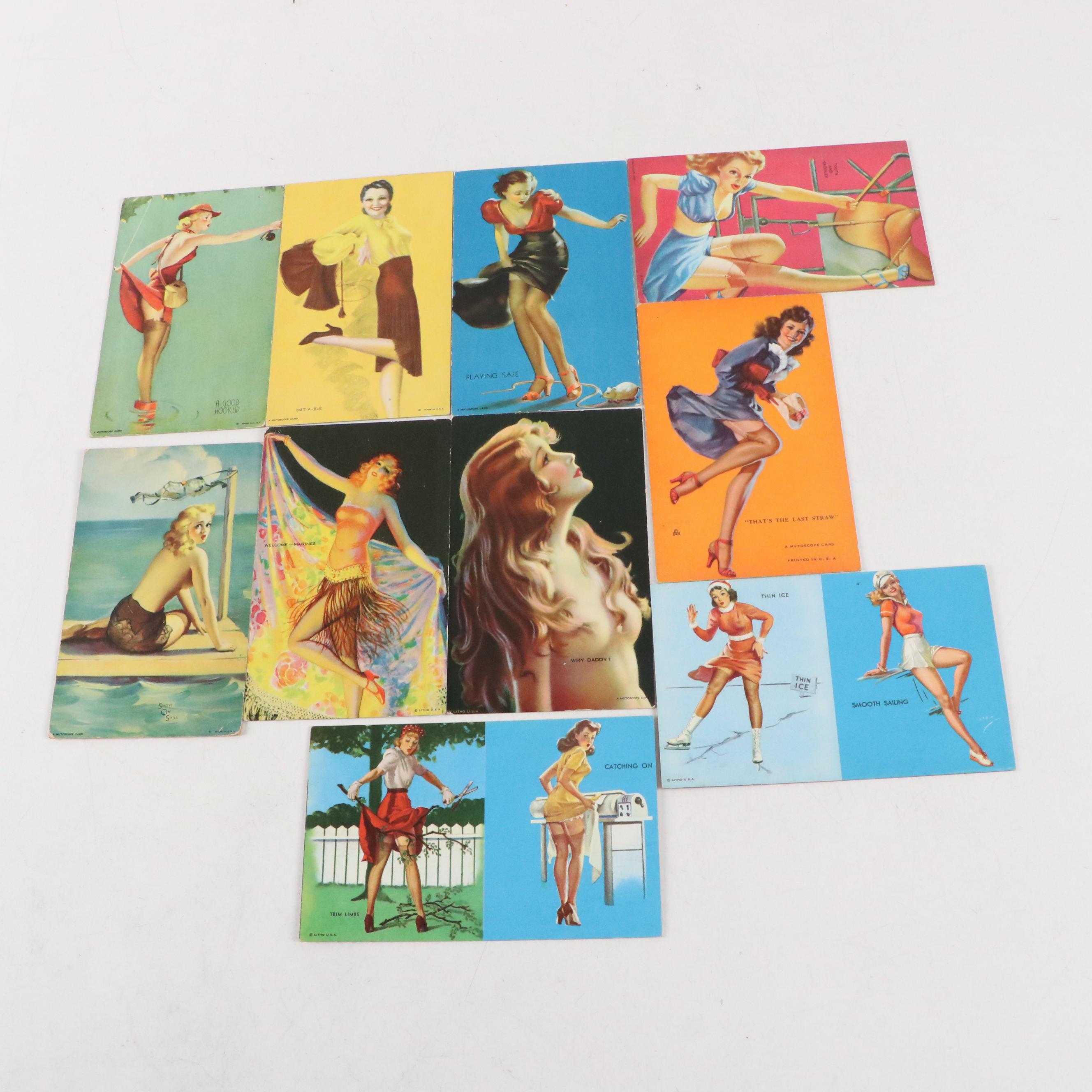 Earl Moran, Zoë Mozert with Other Pin-Up Mutoscope Cards and Note Pads
