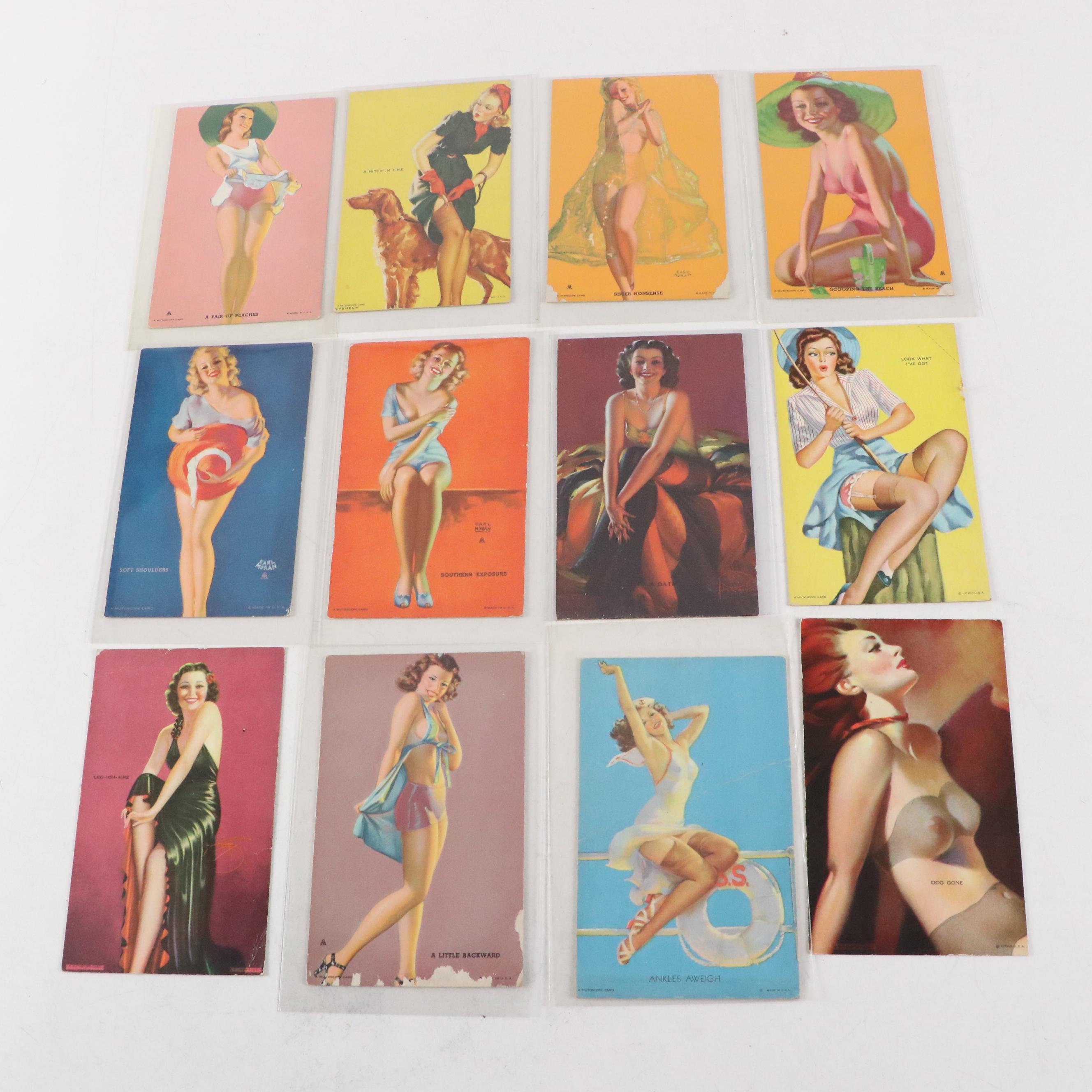 Earl Moran, Zoë Mozert with Other Pin-Up Mutoscope Cards and Note Pads