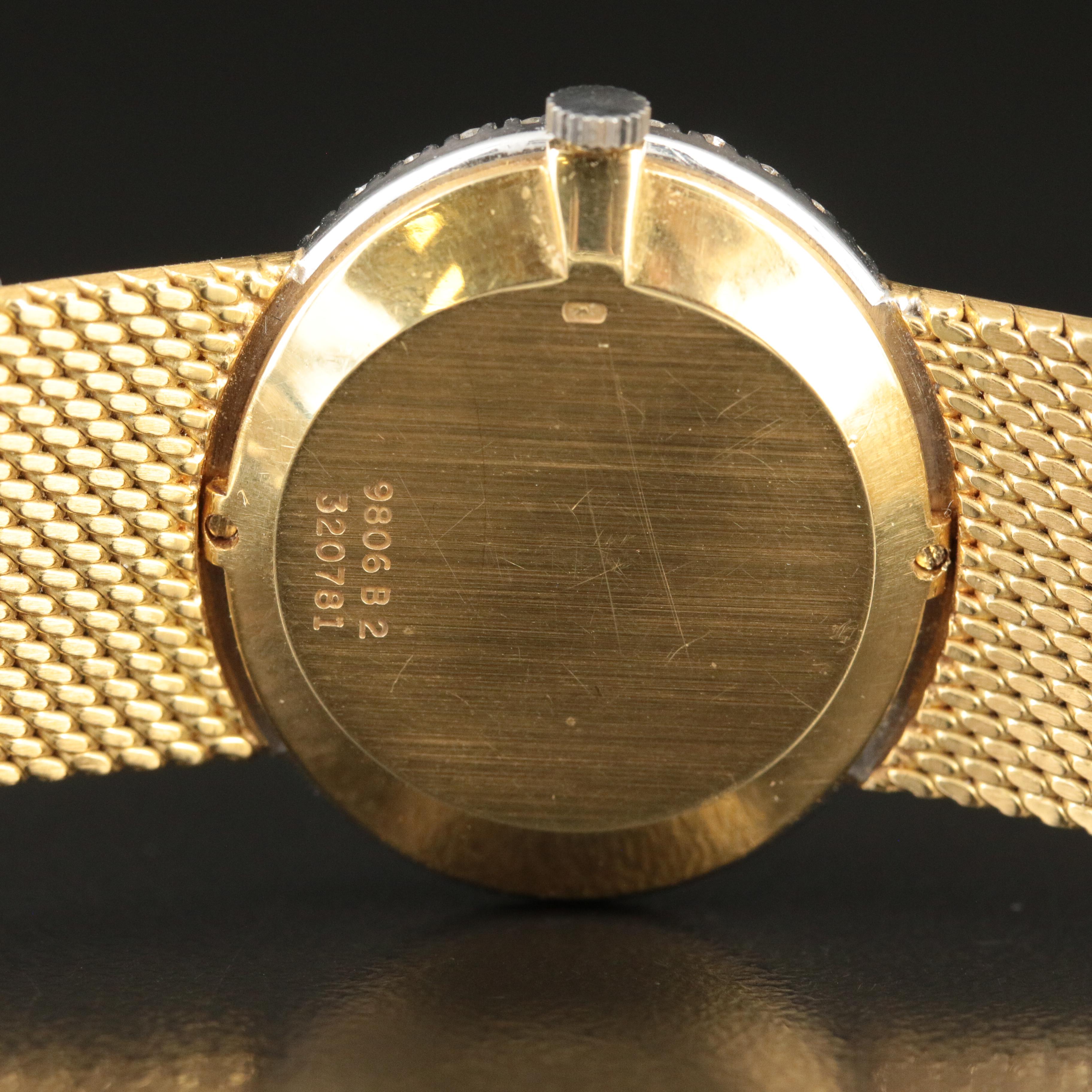 18K Piaget 1.00 CTW Diamond, Opal Dial Watch