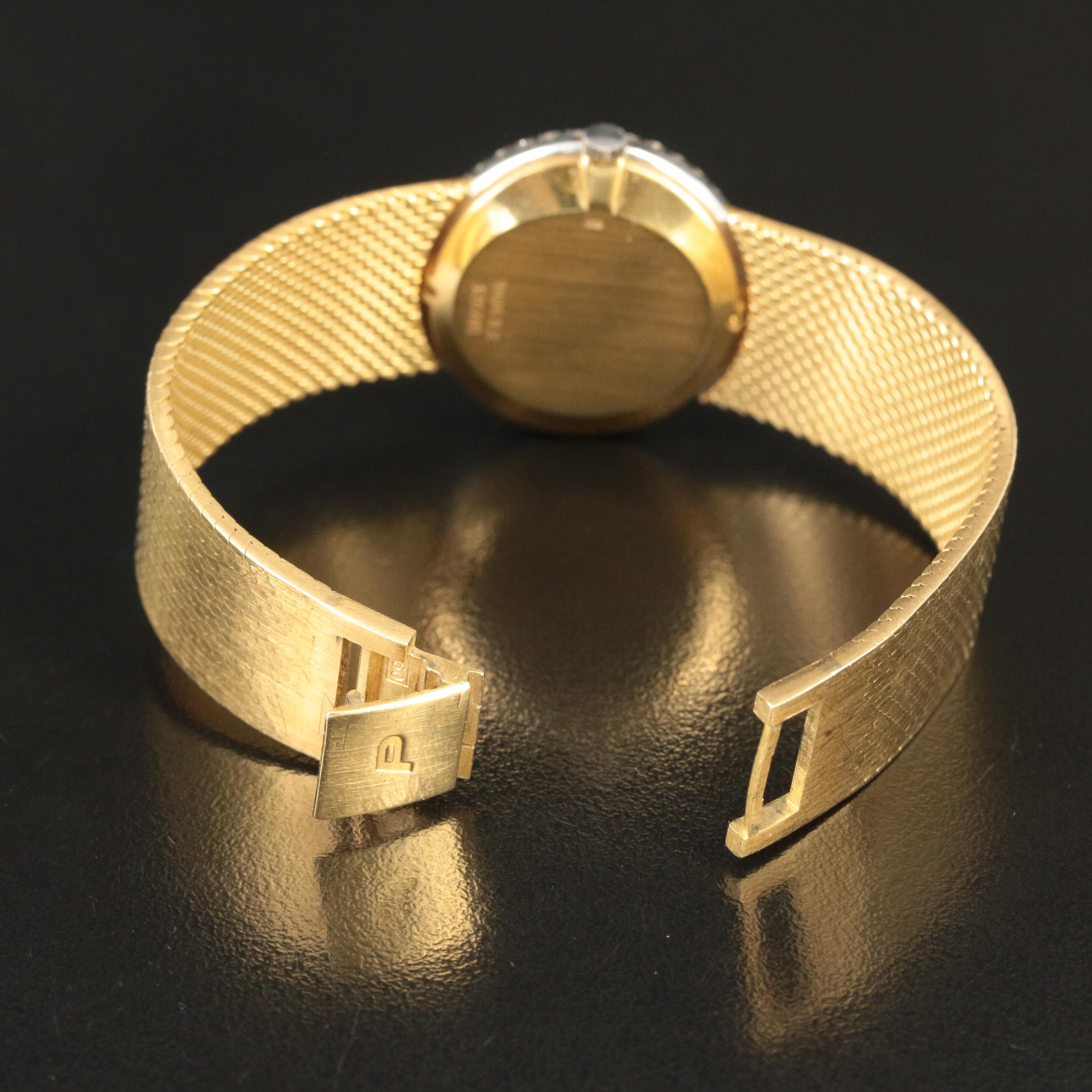 18K Piaget 1.00 CTW Diamond, Opal Dial Watch