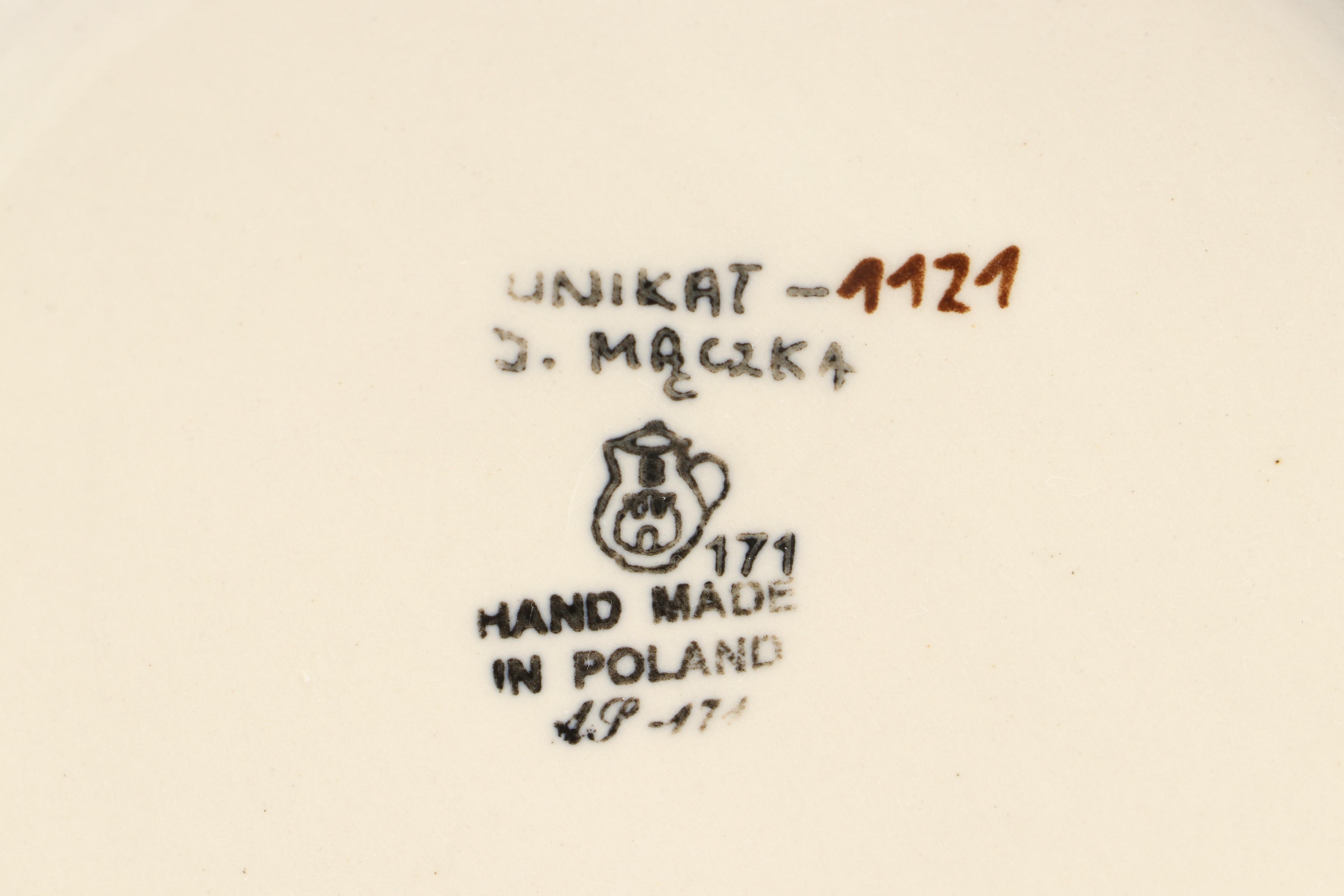 "Romantic Fascination" and Other Handmade Polish Pottery Baskets and Tableware