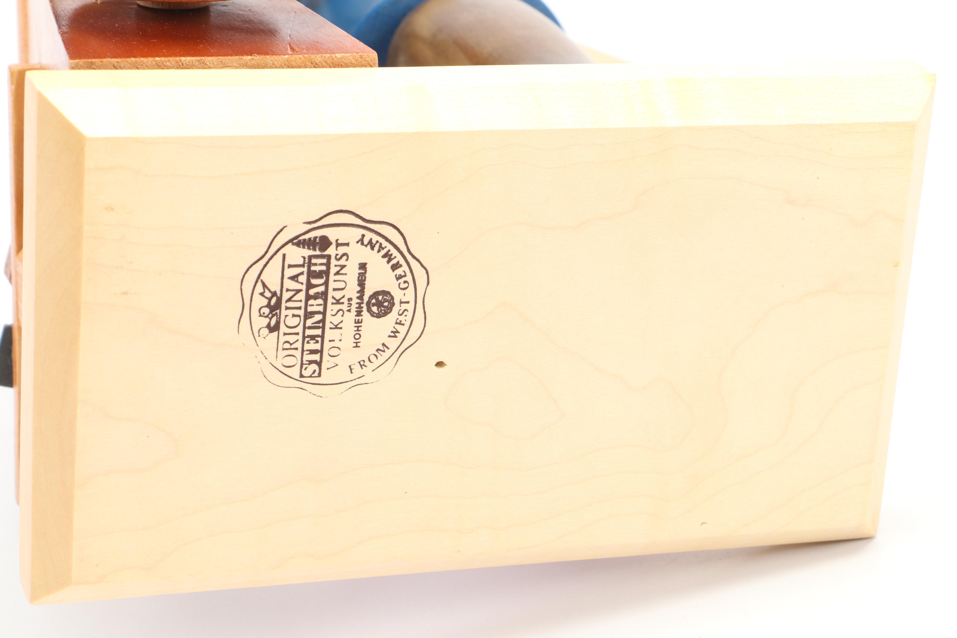 Steinbach "Old Woodturner on the Lathe" Paint Decorated Wood Nutcracker