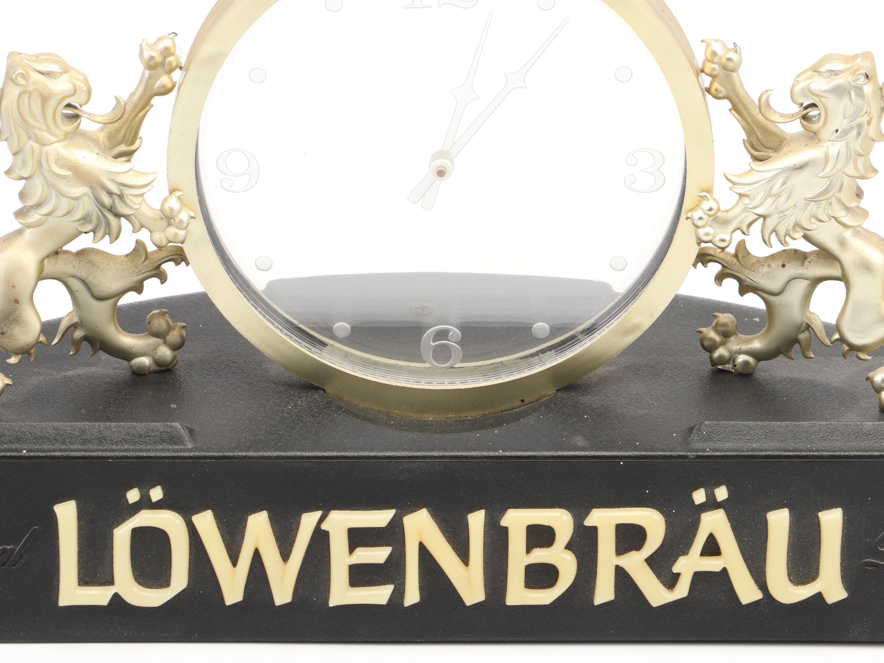 Lakeside Ltd. Löwenbräu Special Beer Electric Clock, 1983