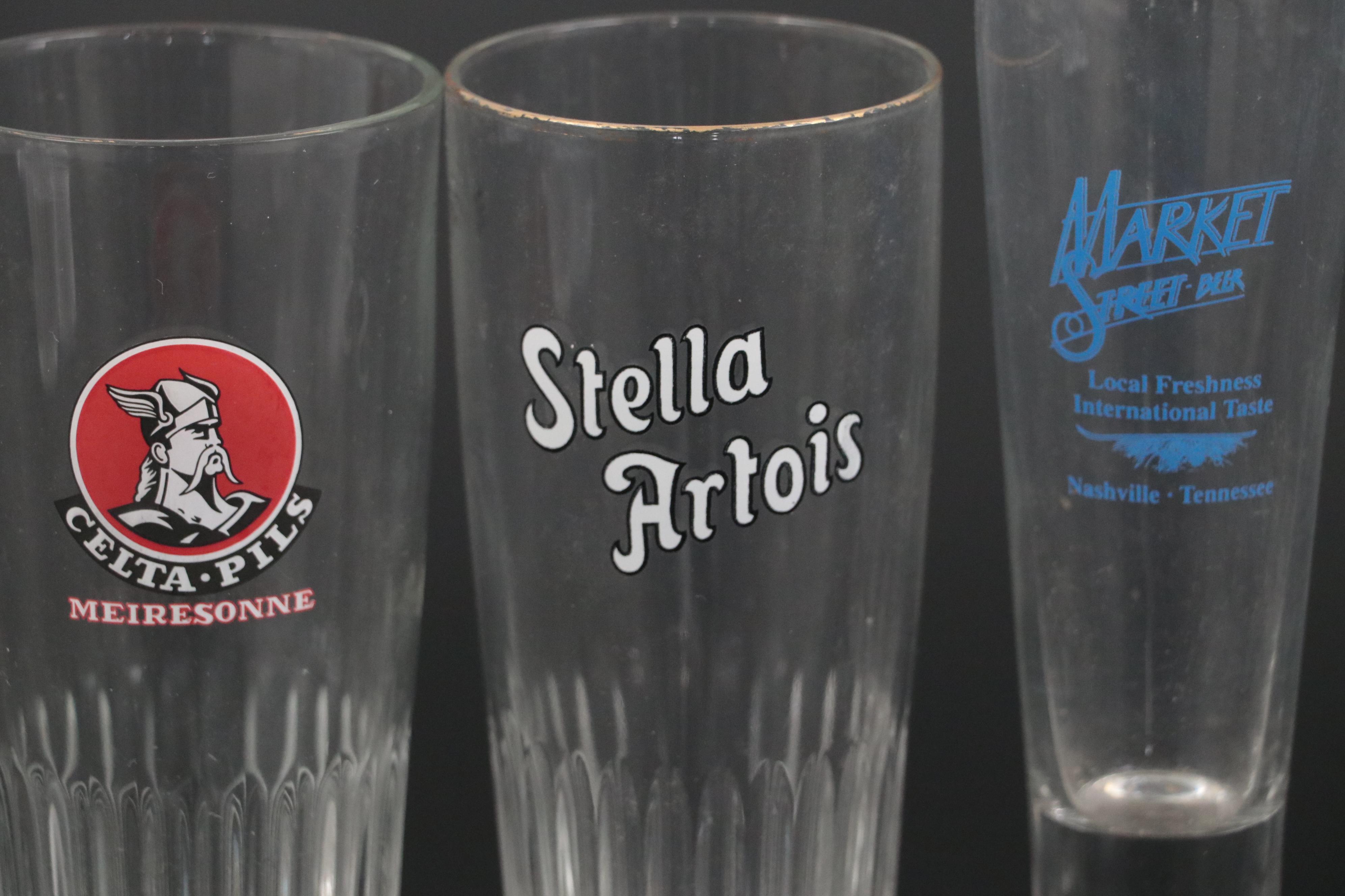 Budweiser Earthenware Beer Mug, Glass Double Old Fashioneds, Pilsner