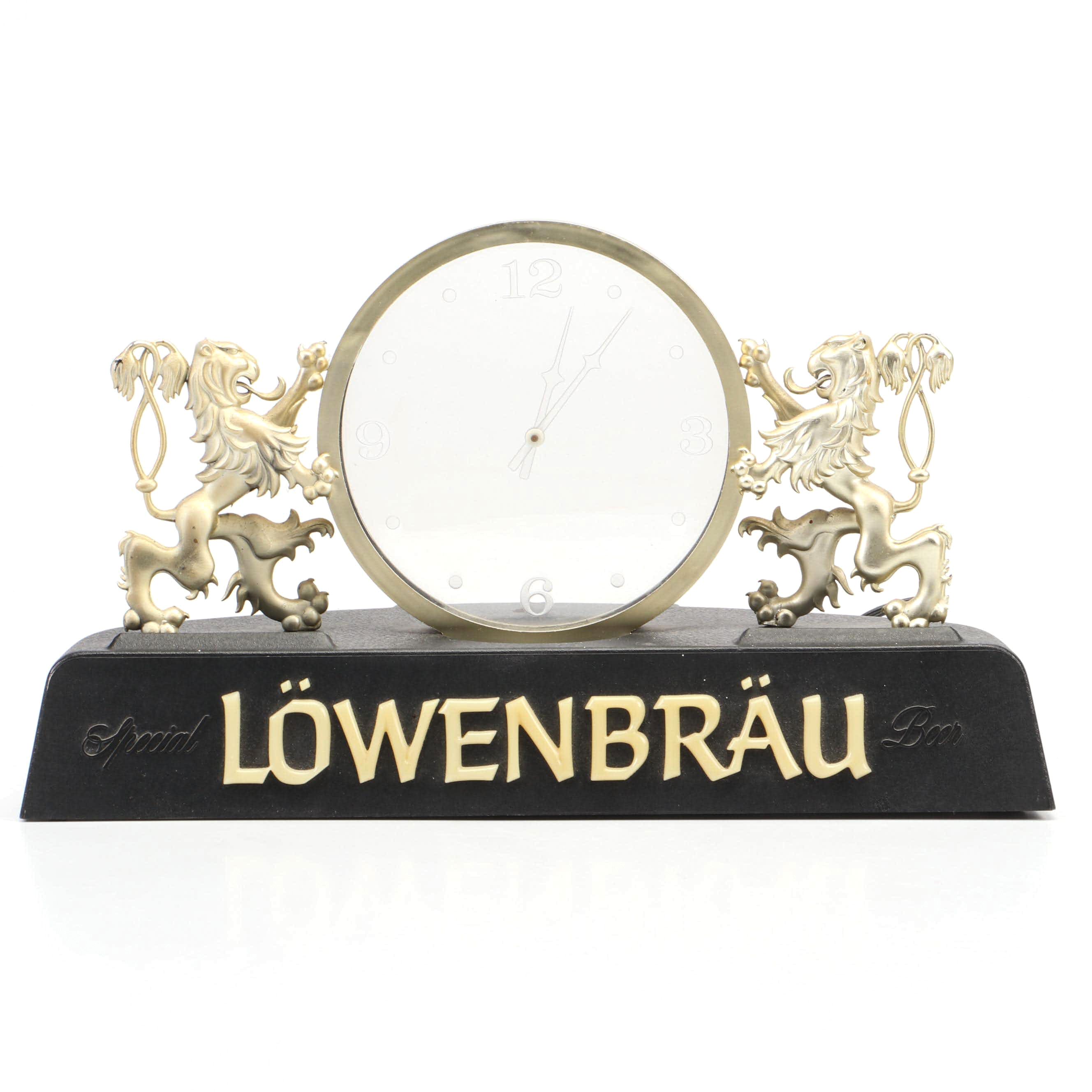 Lakeside Ltd. Löwenbräu Special Beer Electric Clock, 1983