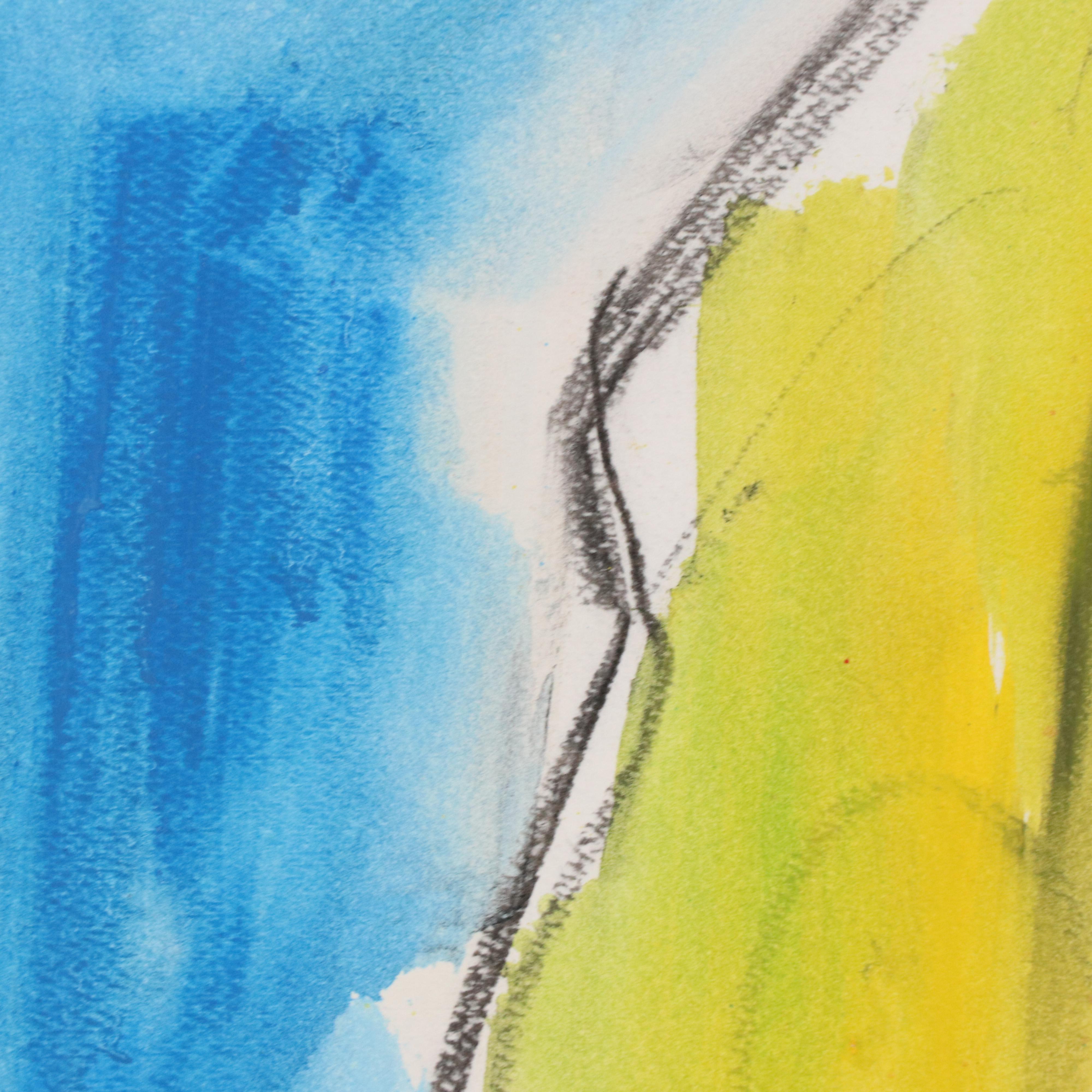 Jack Meanwell Figural Nude Mixed Media Painting, 1997