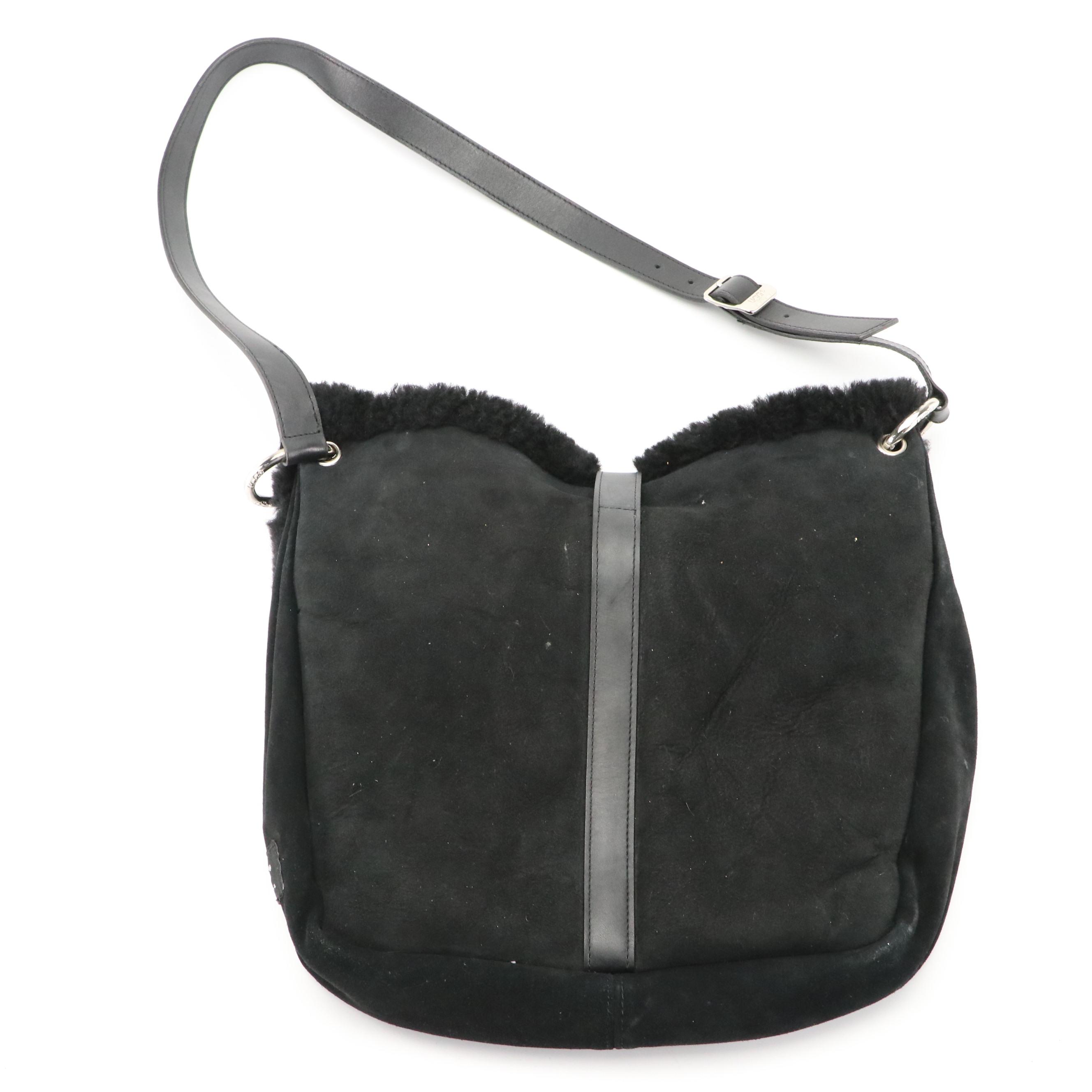 Ugg Suede and Shearling Shoulder Bag and Michael Kors Sheared Fur Hobo Bag