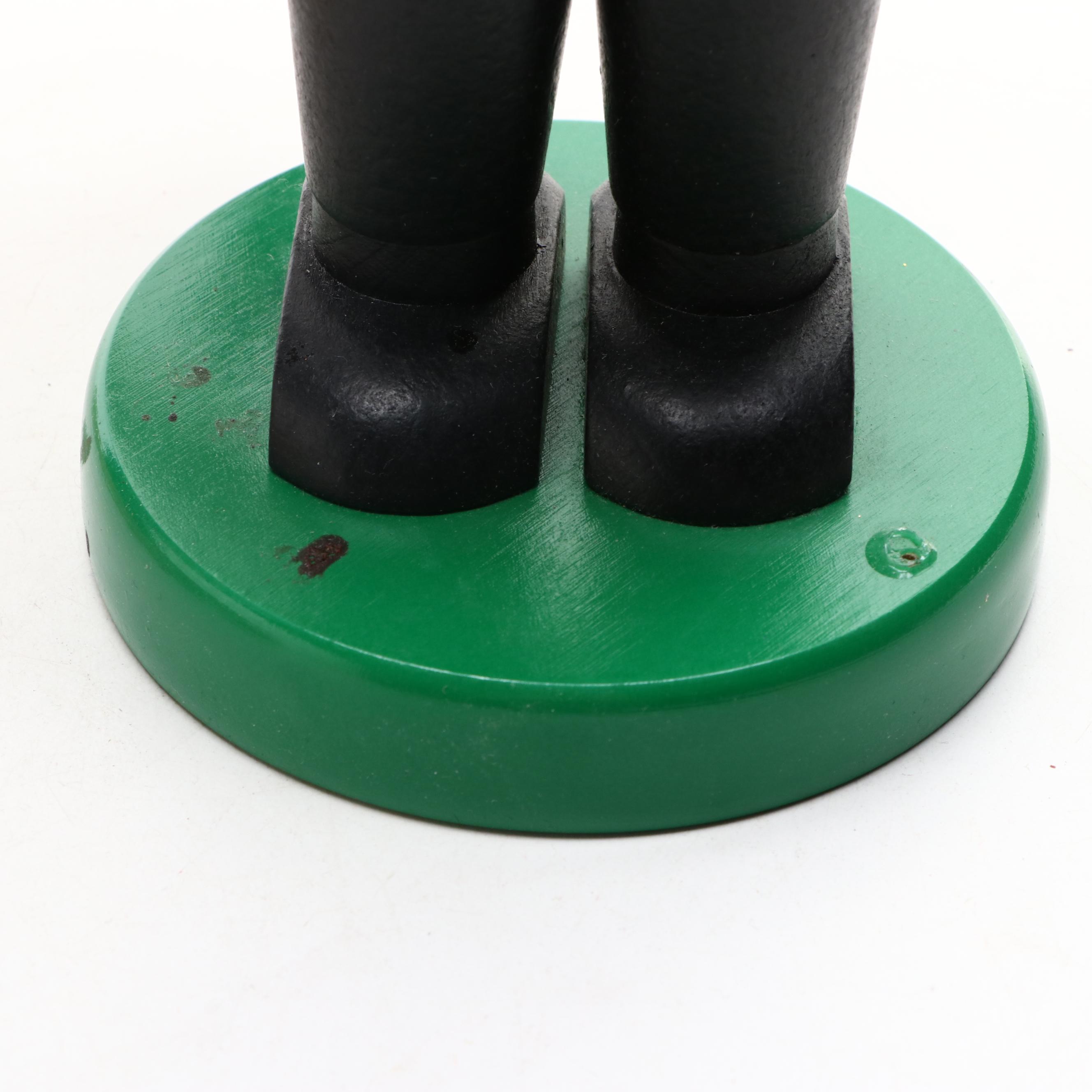 Steinbach "Basket Vendor" and "Fisherman" Wooden Nutcrackers