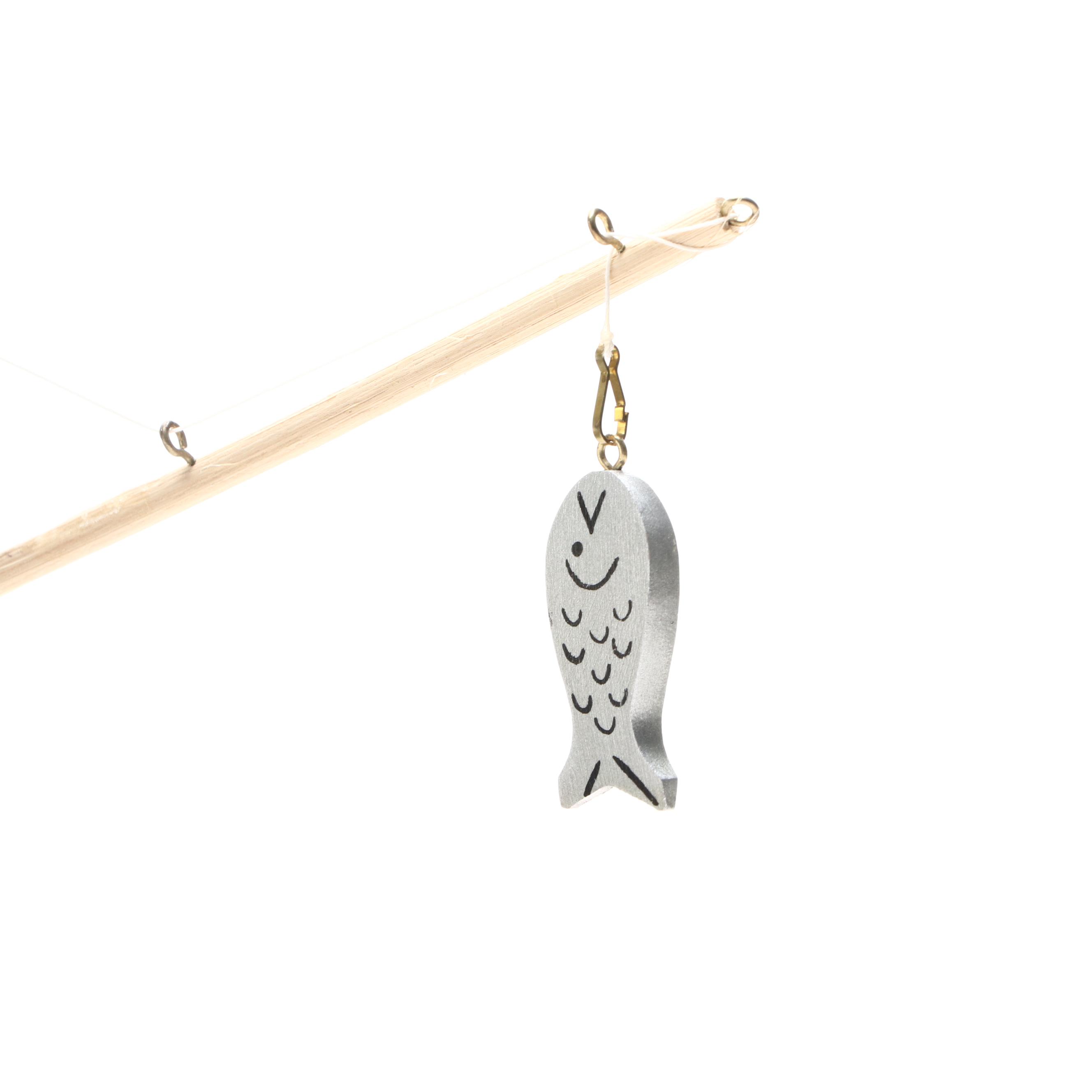 Steinbach "Basket Vendor" and "Fisherman" Wooden Nutcrackers