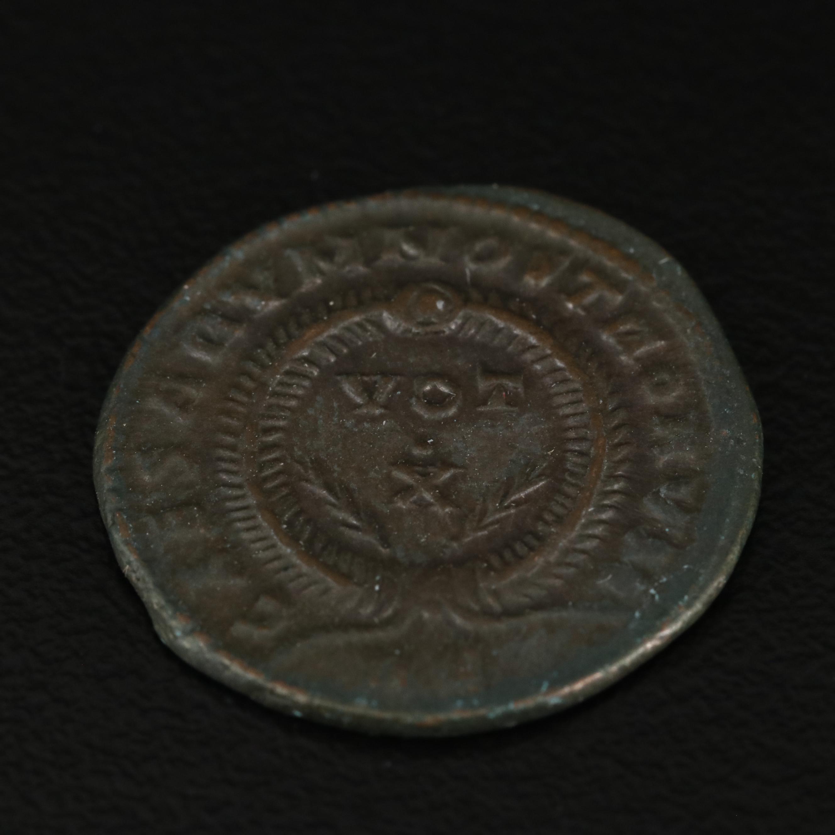 Ancient Roman Imperial Æ3 Coin of Crispus, ca. 322 A.D.