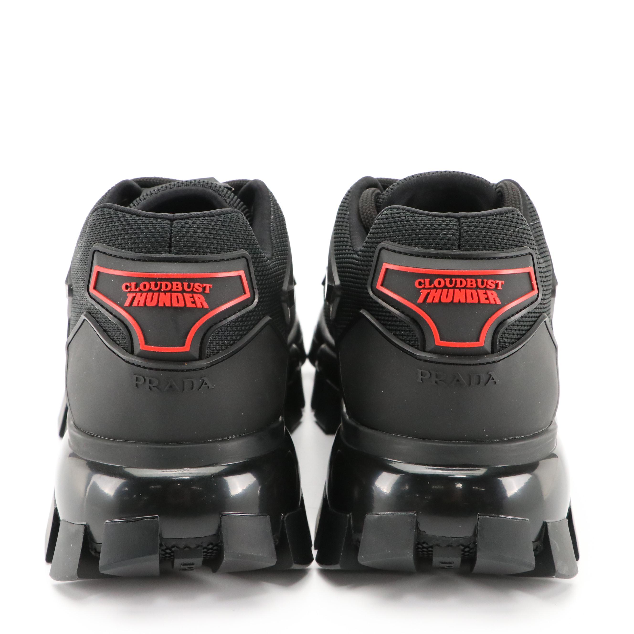 Men's Prada Cloudbust Thunder High-Tech Sneakers