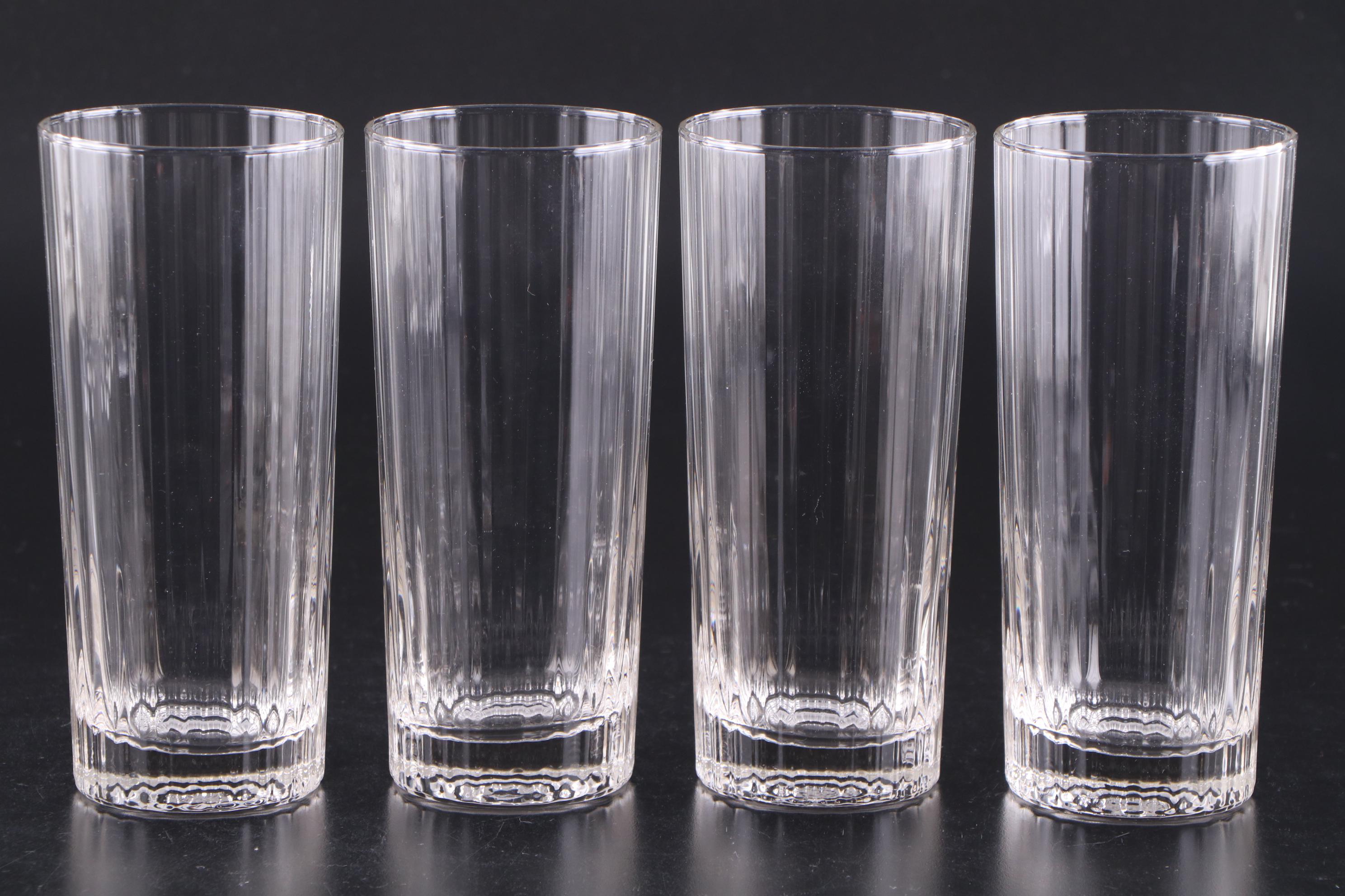 Crystal Highball Glasses with Eye Motif Old Fashioned Glasses