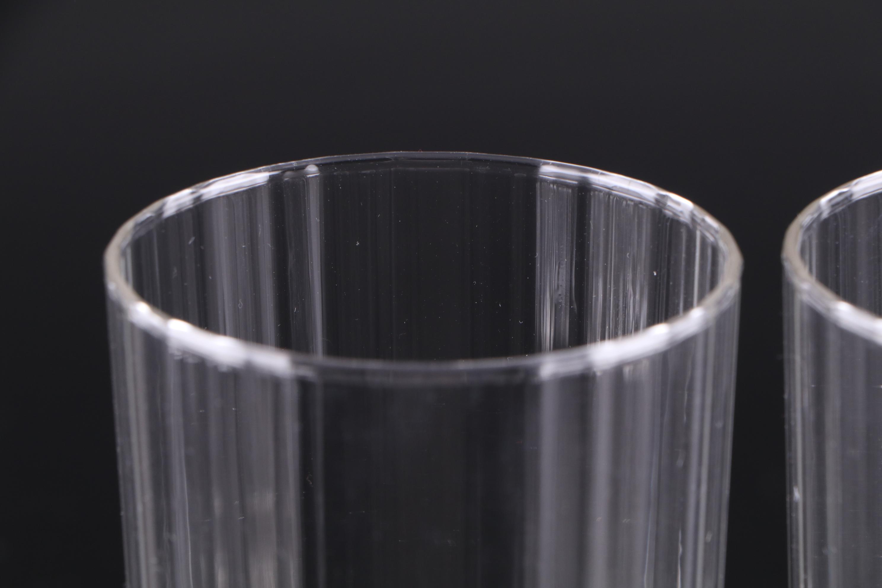 Crystal Highball Glasses with Eye Motif Old Fashioned Glasses