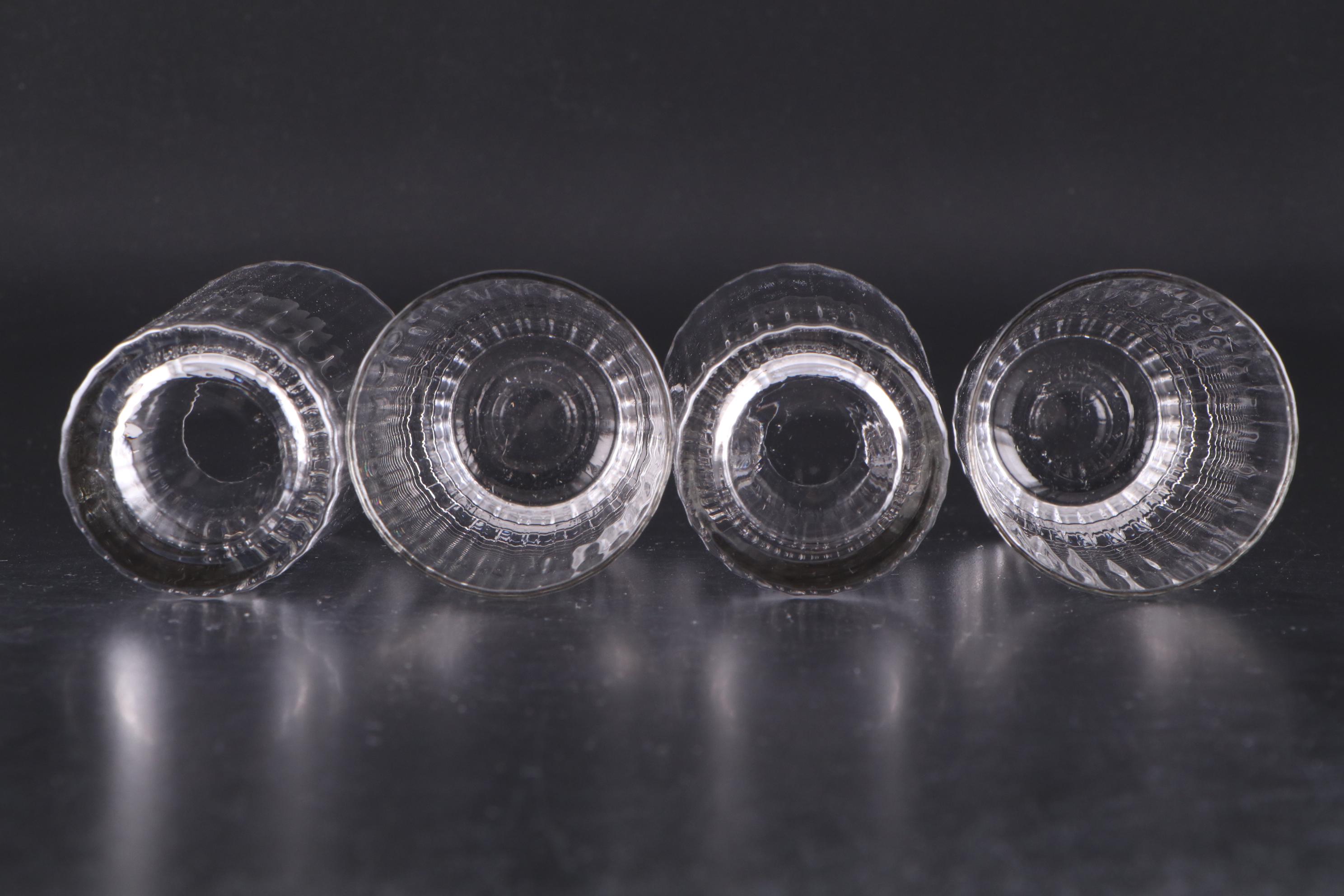 Crystal Highball Glasses with Eye Motif Old Fashioned Glasses