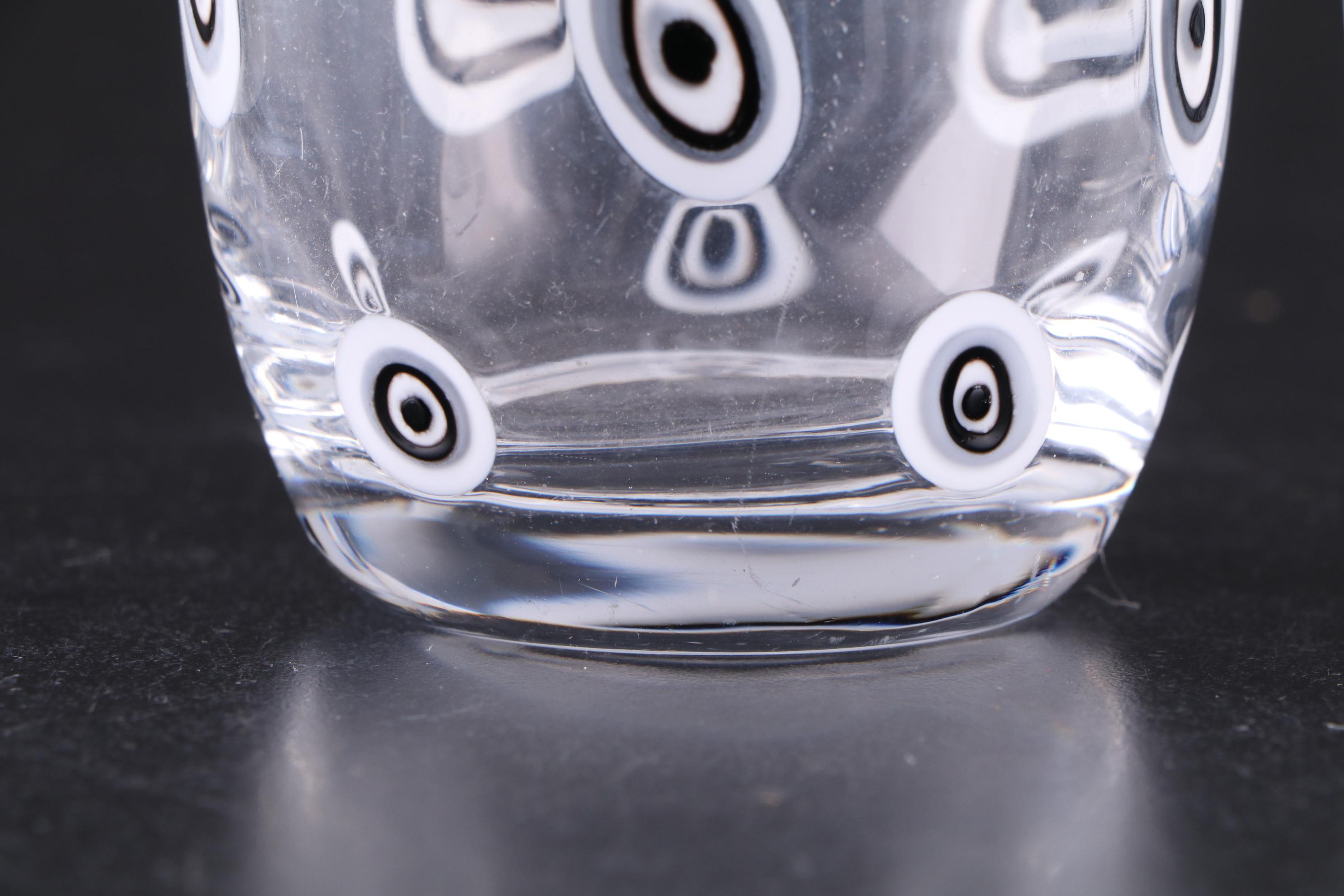 Crystal Highball Glasses with Eye Motif Old Fashioned Glasses