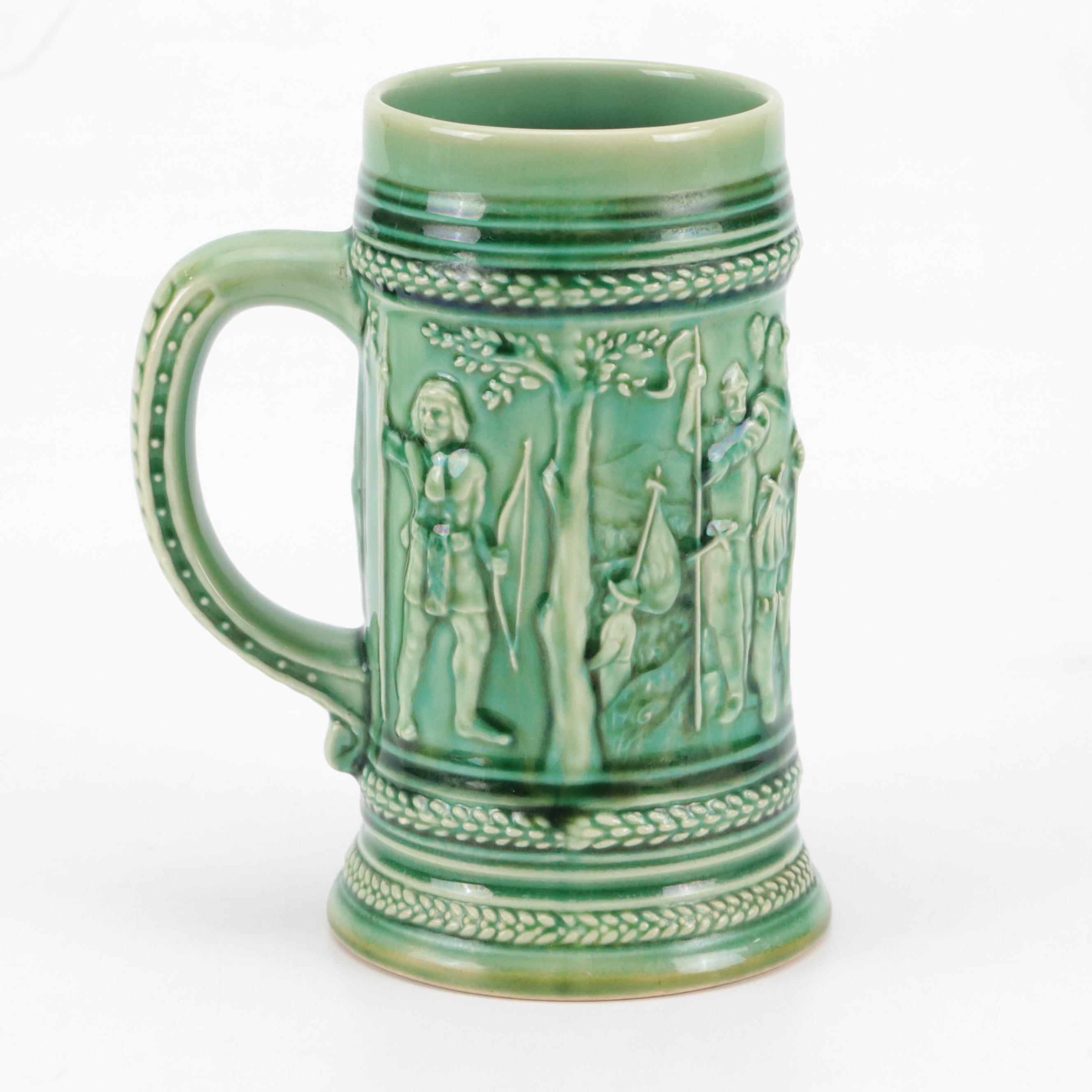 Belleek "Shamrock" Two Piece Porcelain Nite Set with Valdivia Tankard