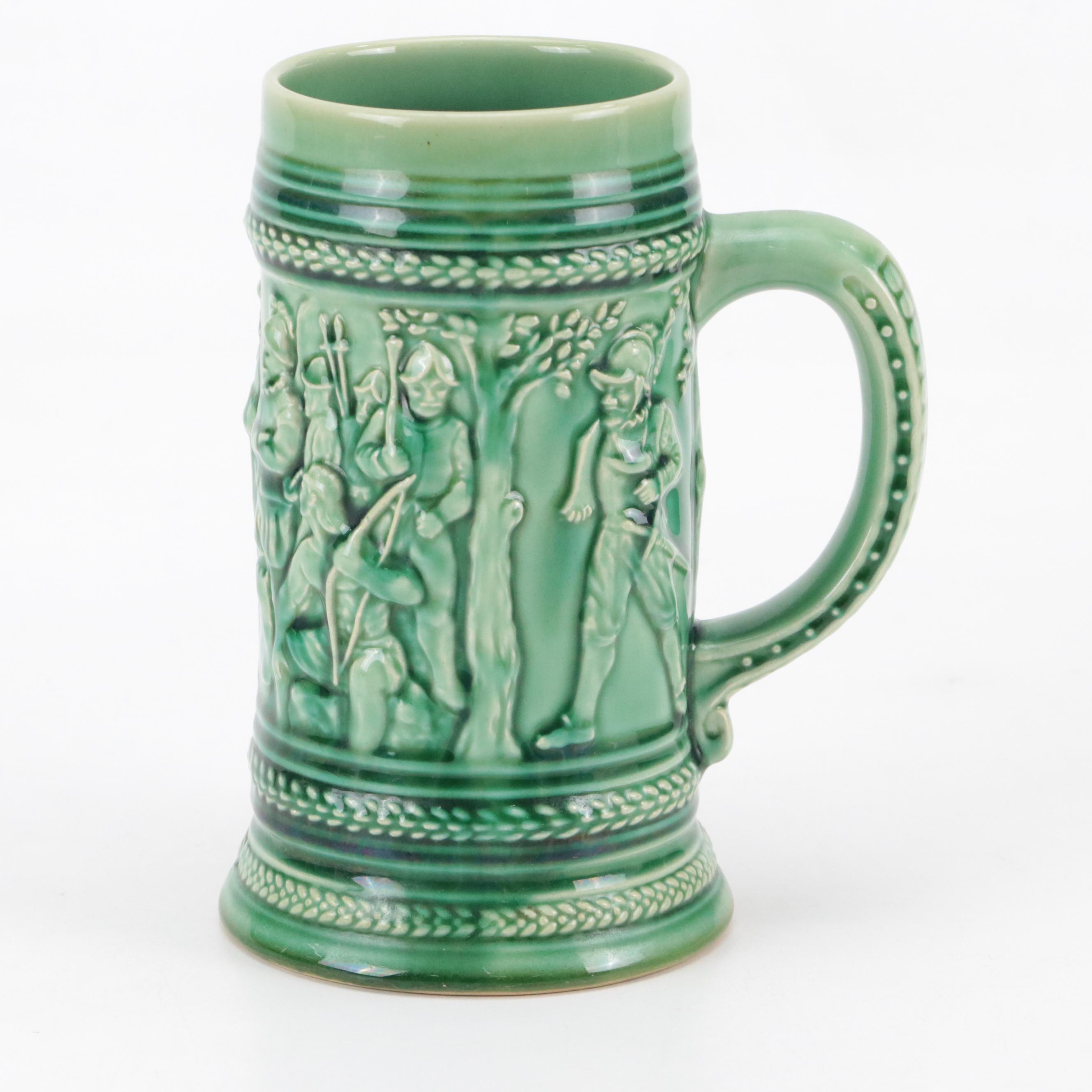 Belleek "Shamrock" Two Piece Porcelain Nite Set with Valdivia Tankard