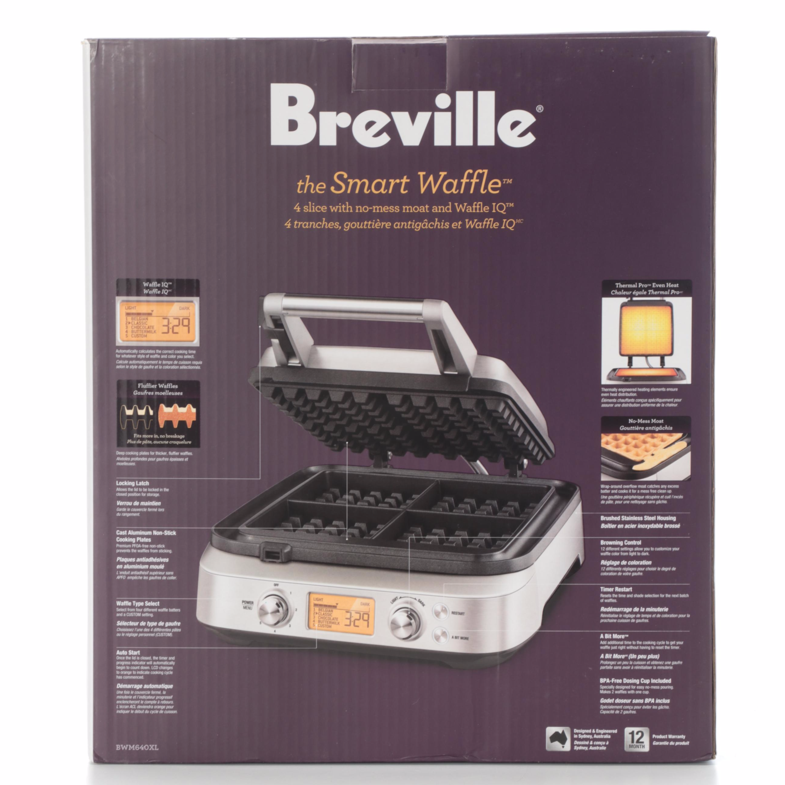 Breville FourSlice Smart Waffle Maker EBTH