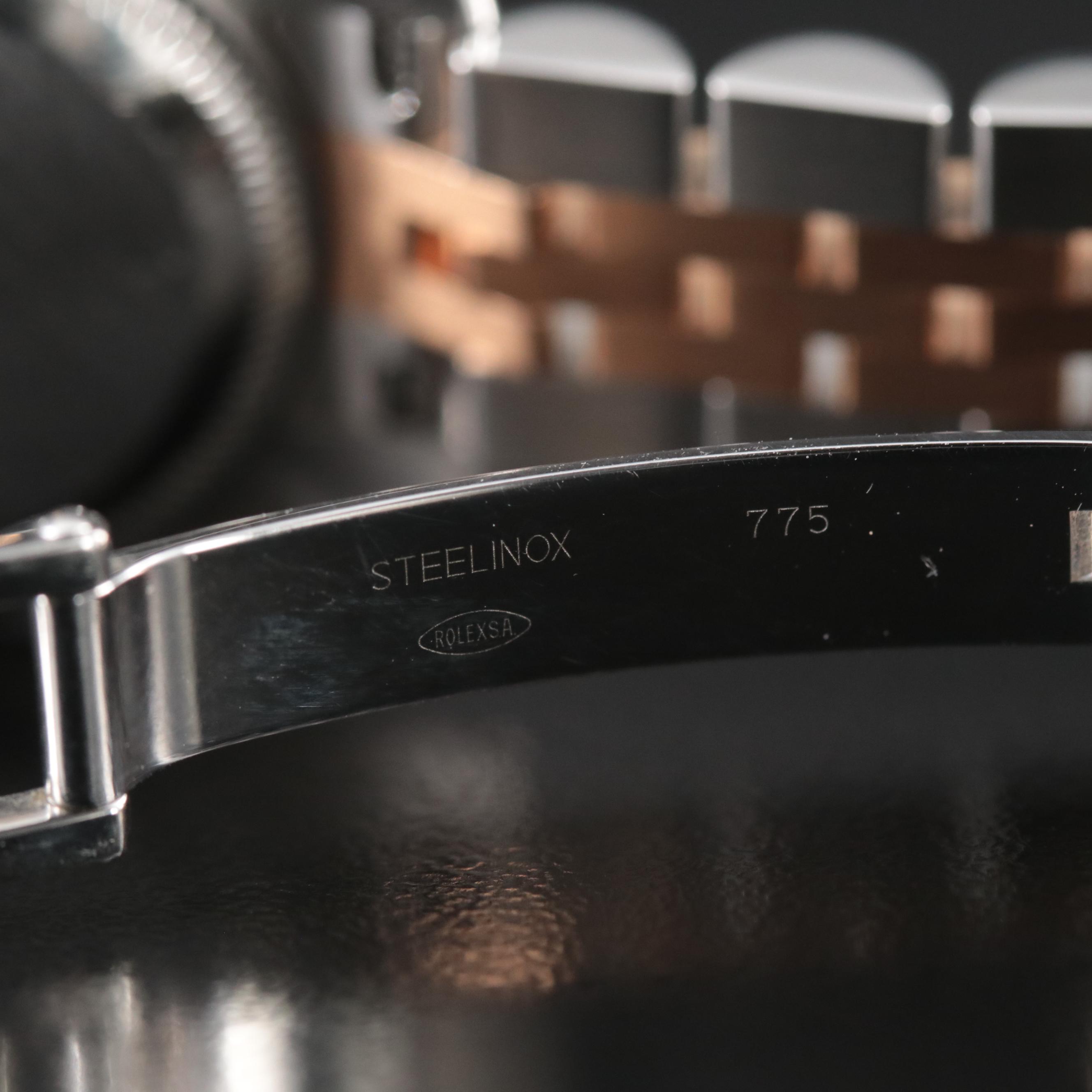 2010 Rolex Factory Diamond Pink Champagne Dial Datejust Watch