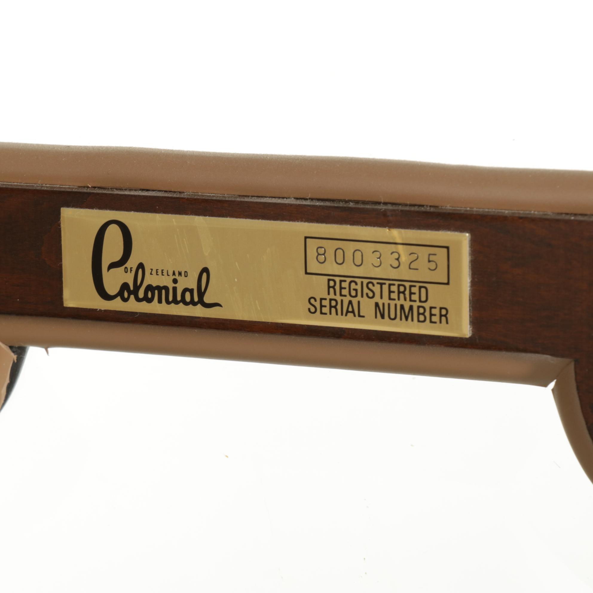 Colonial of Zeeland Mahogany and Burl Wood Grandfather Clock