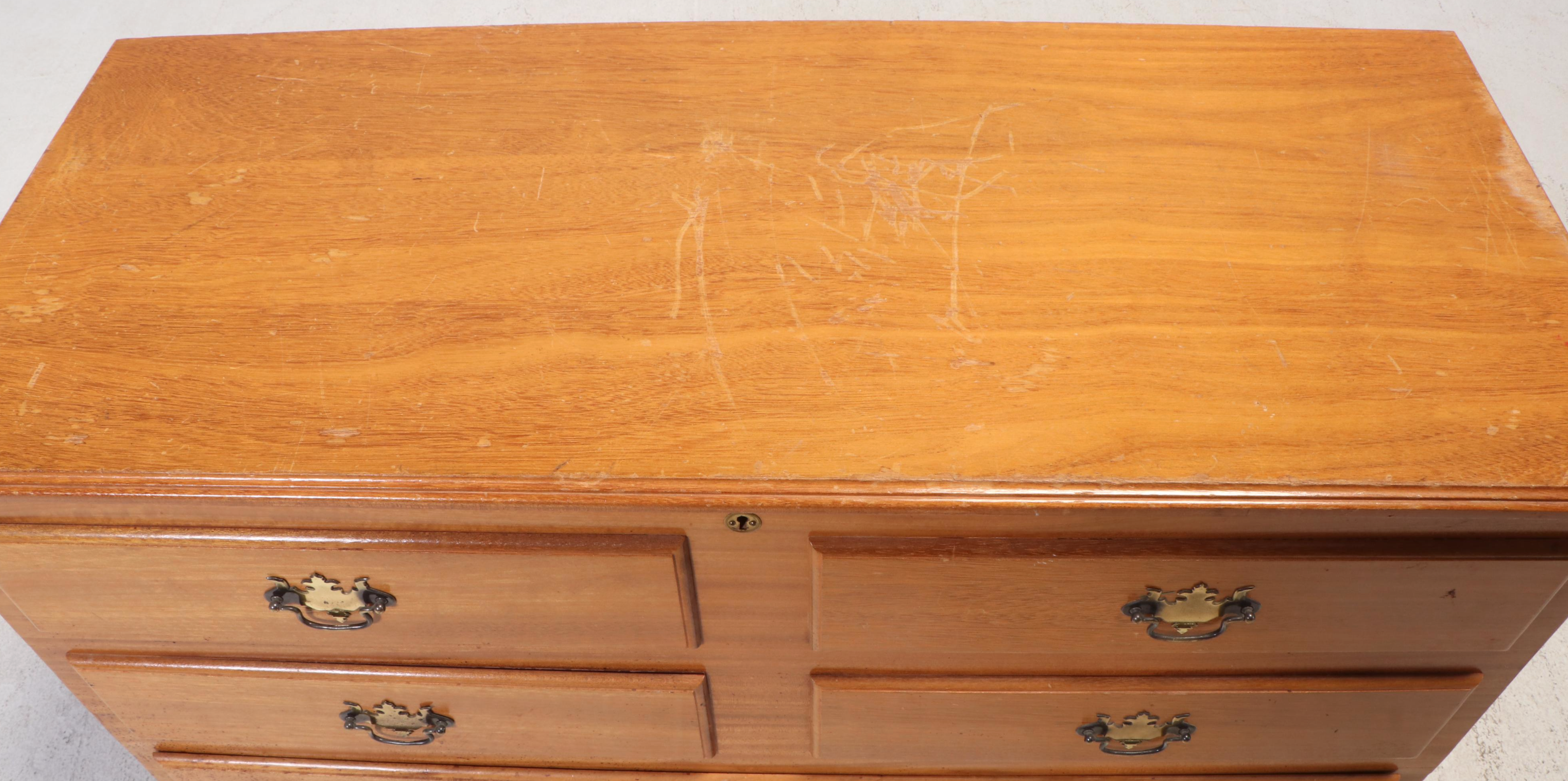 Chippendale Style Mahogany and Cedar Mule Chest, Mid-20th Century