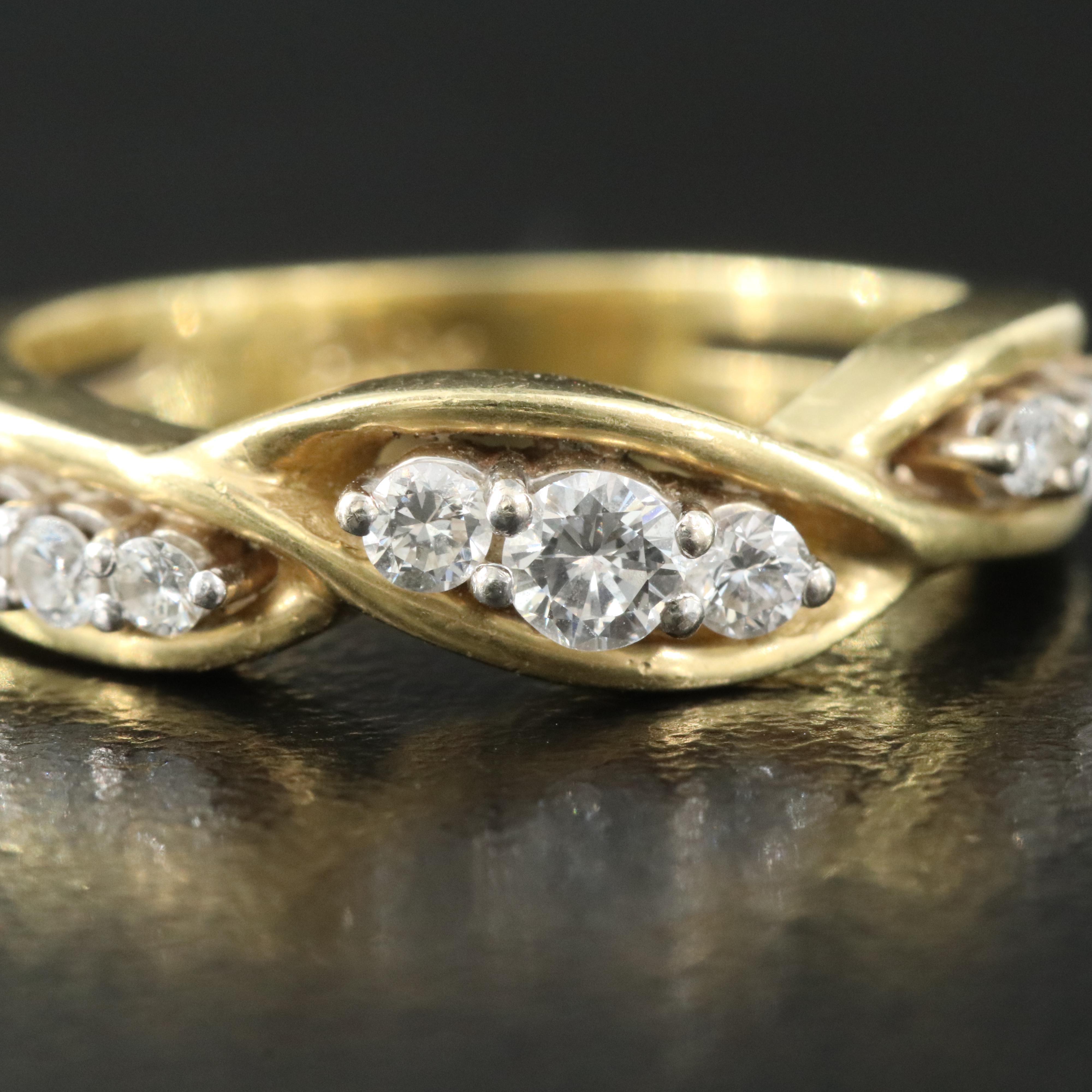 18K 0.38 CTW Diamond Ring