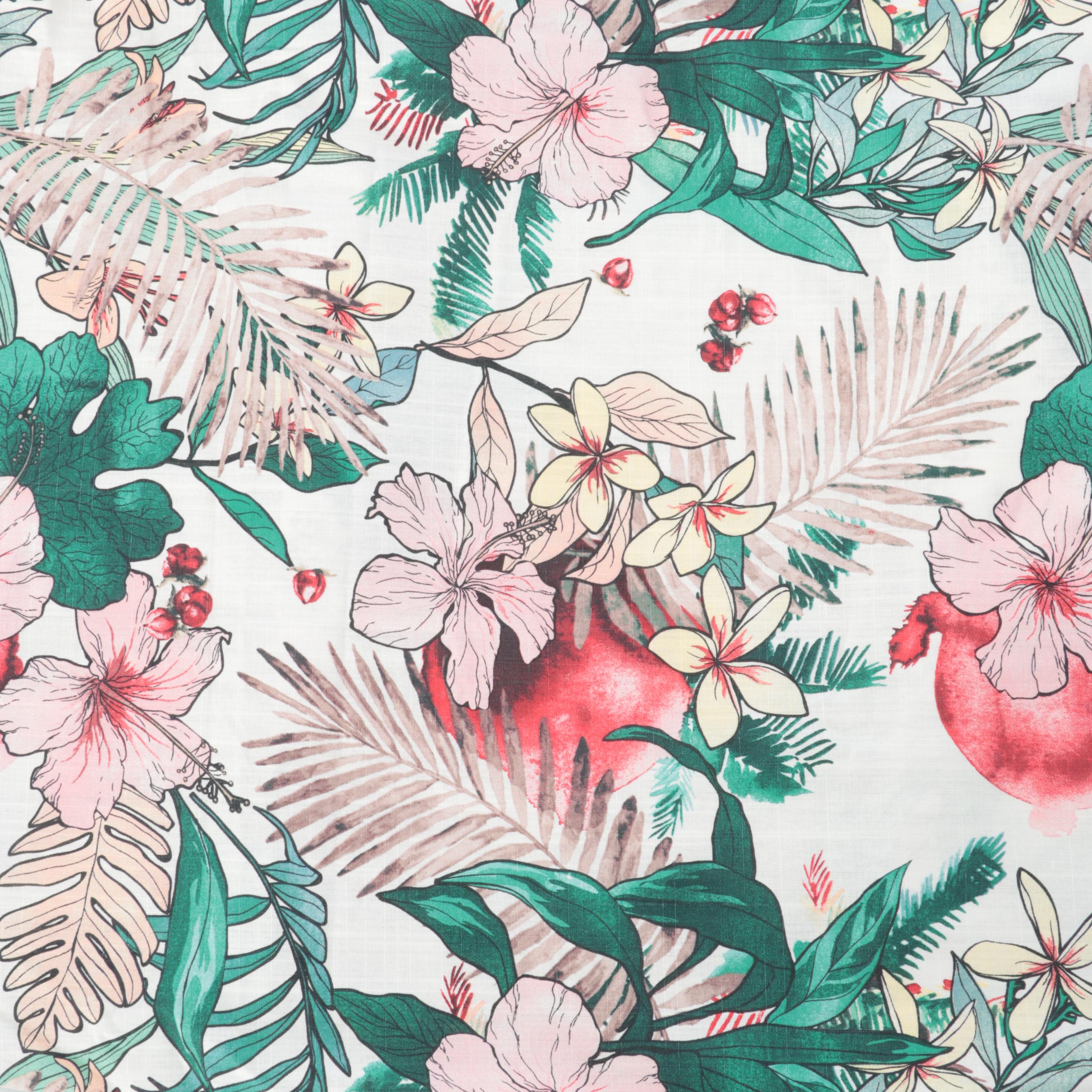 Barkcloth Bedspread with Barkcloth, IKEA and Pinch Pleat Curtains