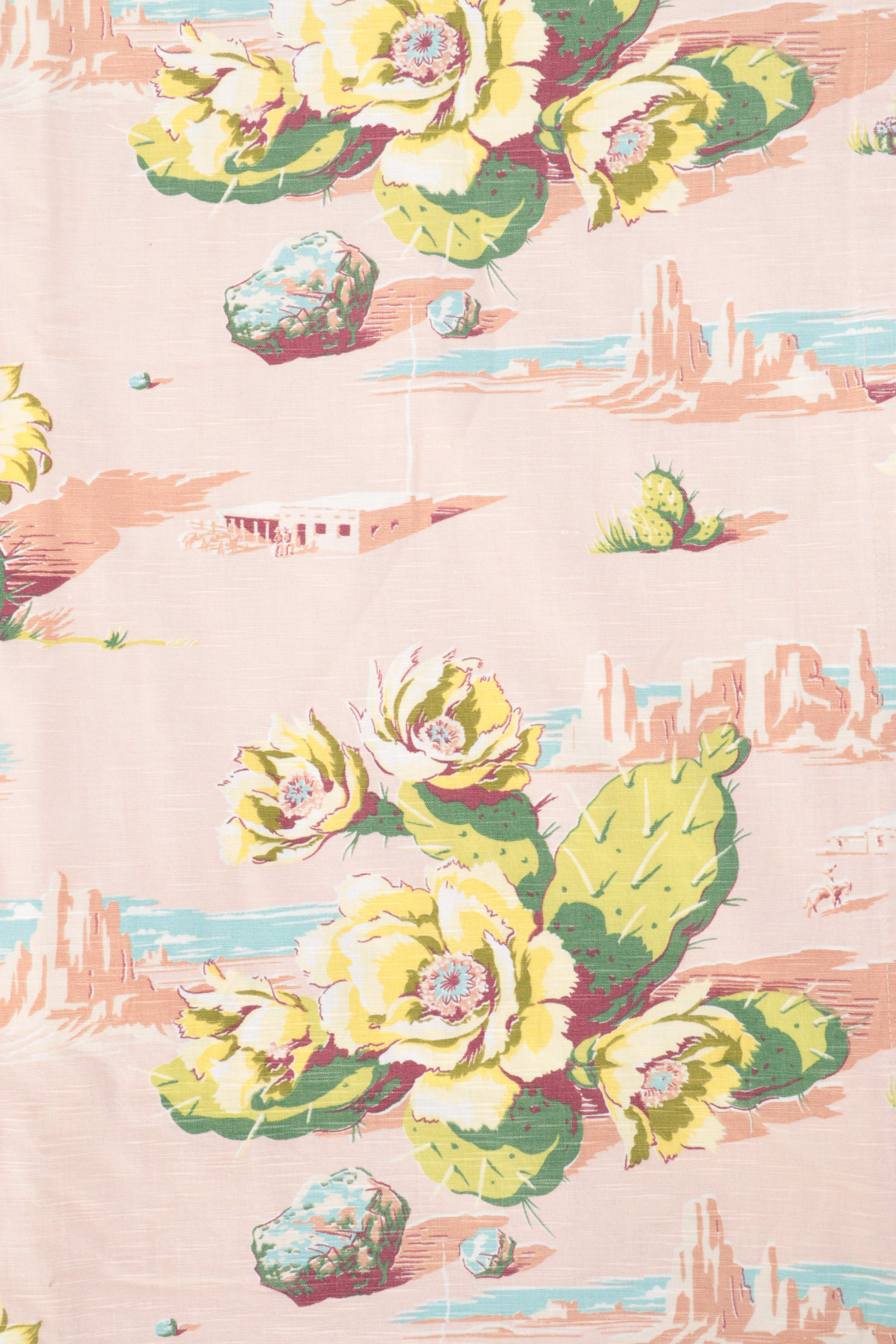 Barkcloth Bedspread with Barkcloth, IKEA and Pinch Pleat Curtains