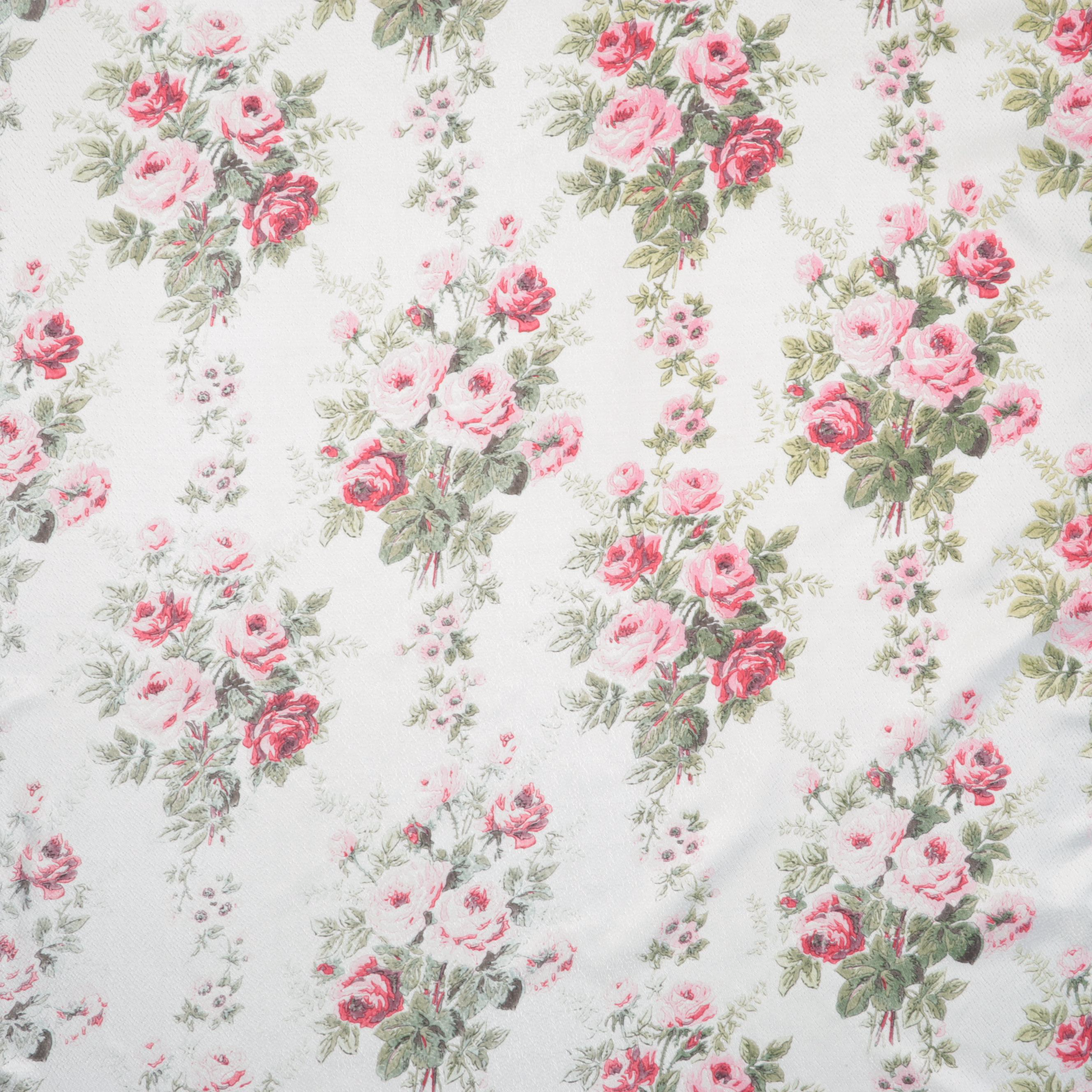 Barkcloth Bedspread with Barkcloth, IKEA and Pinch Pleat Curtains