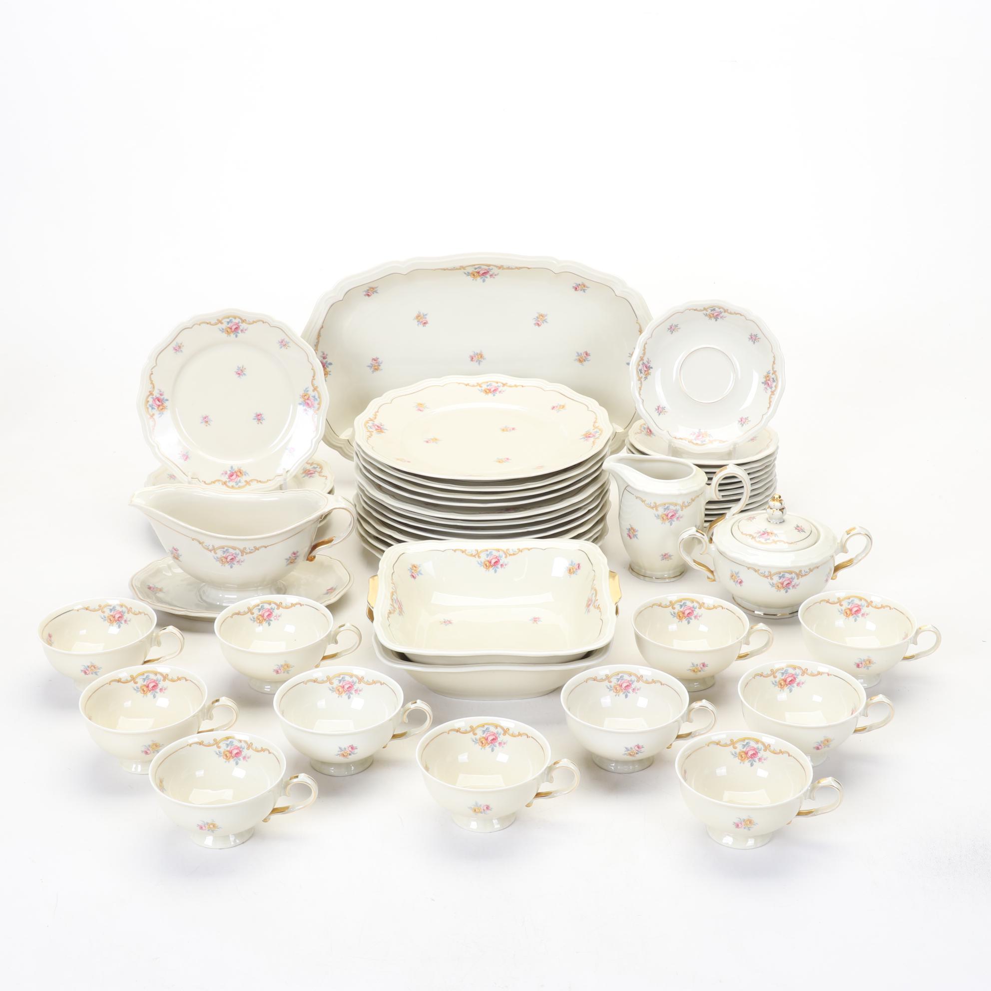 Johann Haviland "Rosenthal" Dinnerware With Serving Pieces, 1930s
