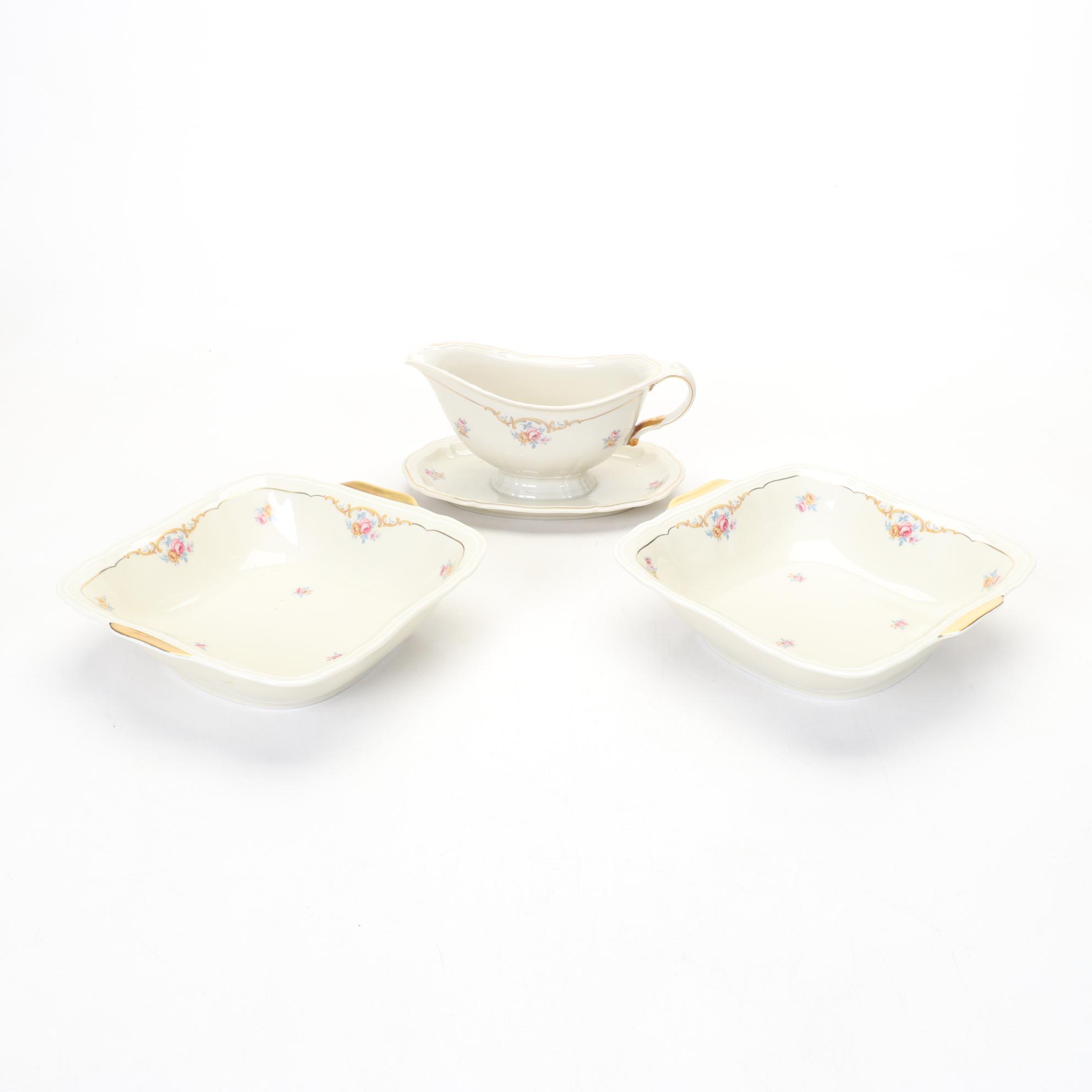 Johann Haviland "Rosenthal" Dinnerware With Serving Pieces, 1930s