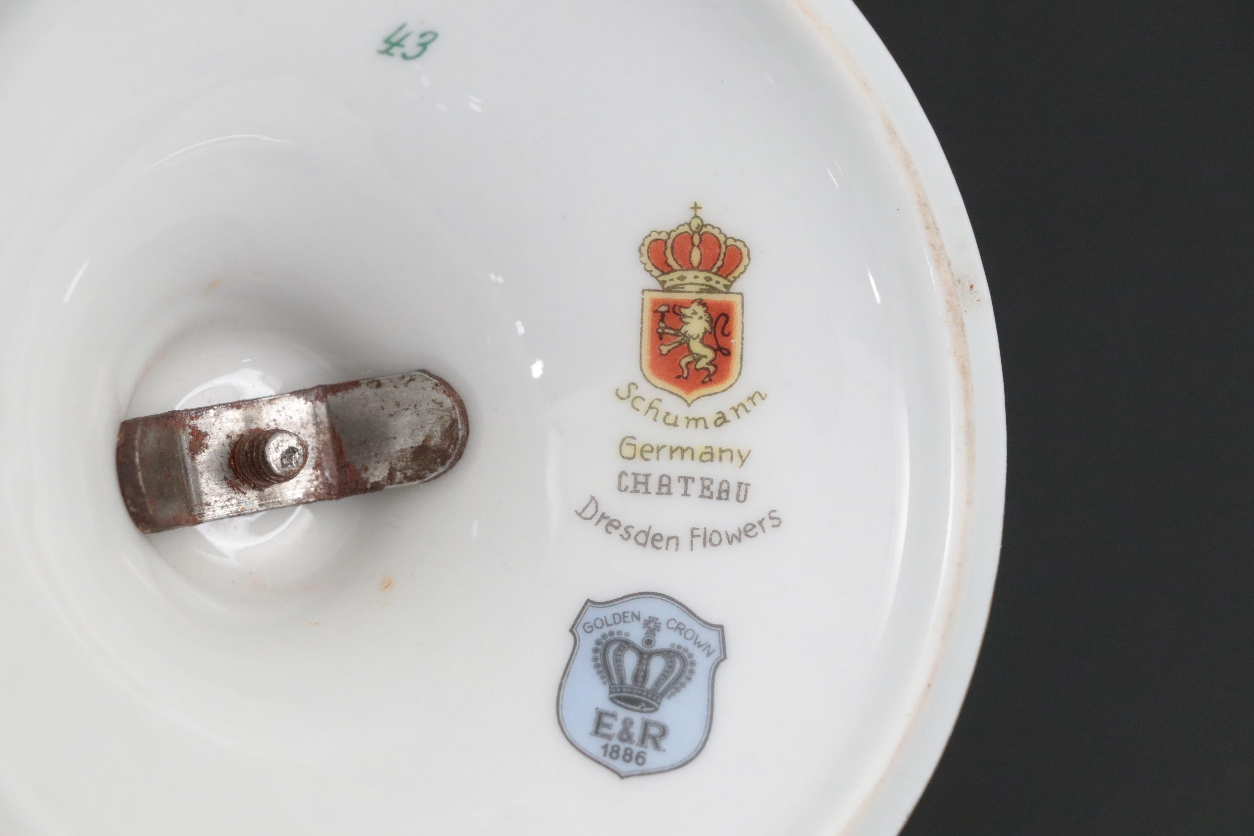 Schumann "Dresden Flowers" German Porcelain Serveware, Mid-20th Century