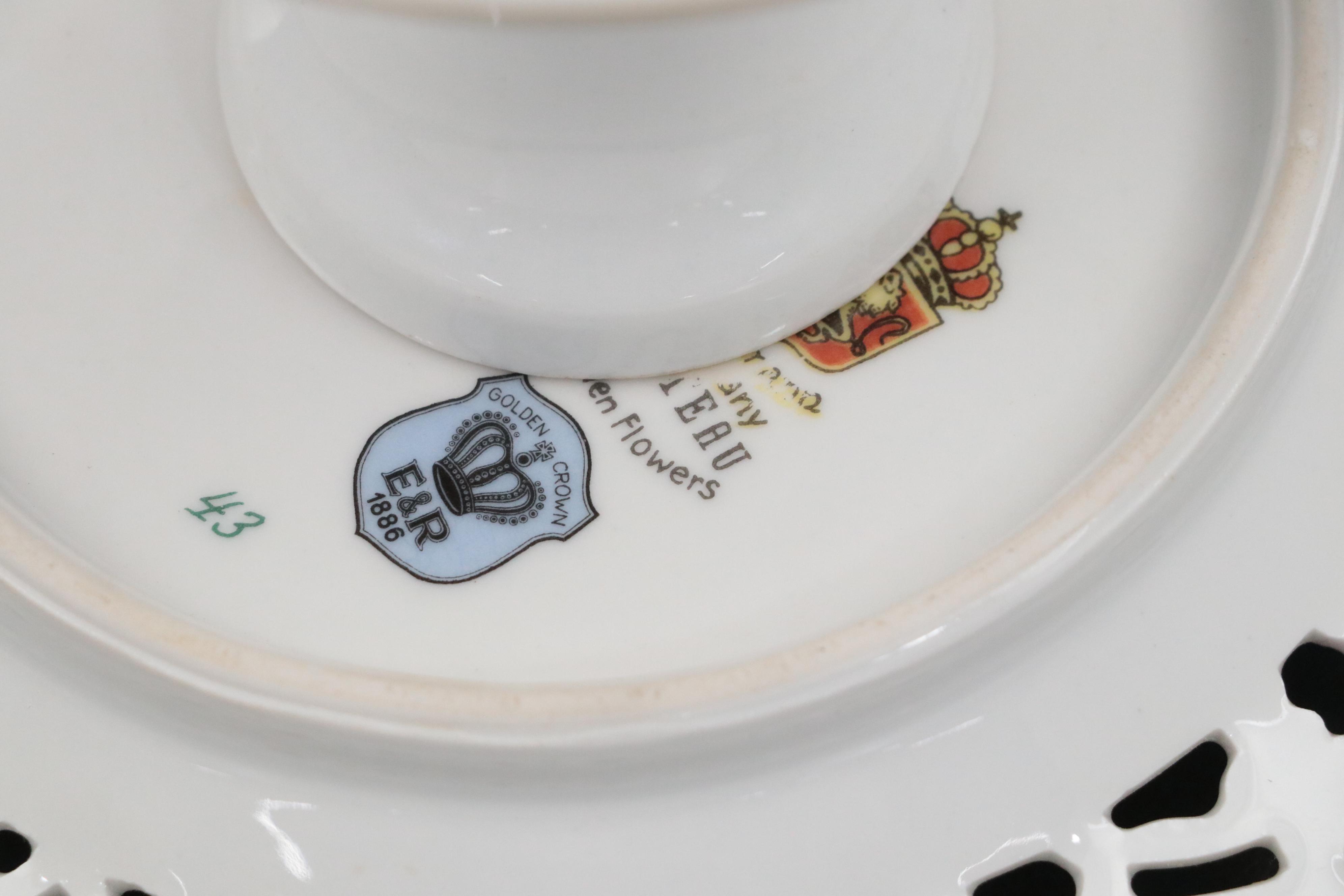 Schumann "Dresden Flowers" German Porcelain Serveware, Mid-20th Century